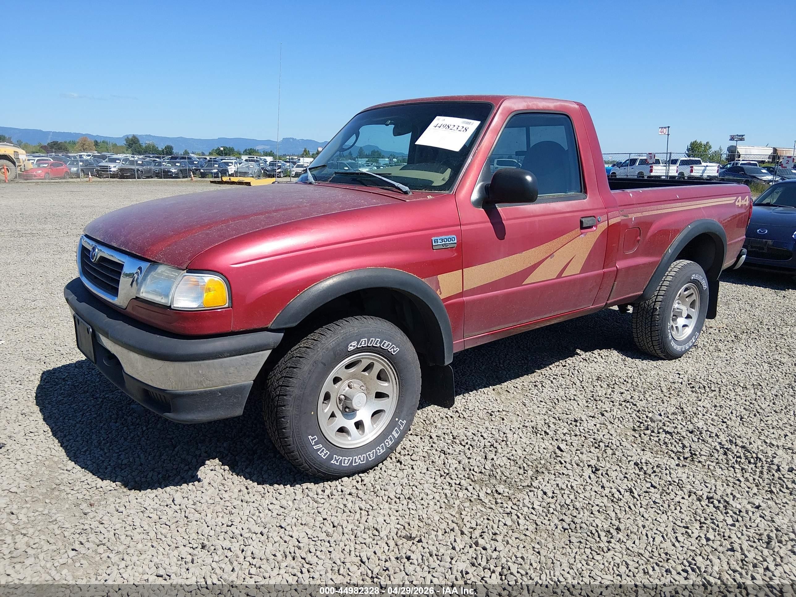 1998 Mazda B3000 Se/sx Красный vin: 4F4YR13U5WTM11969