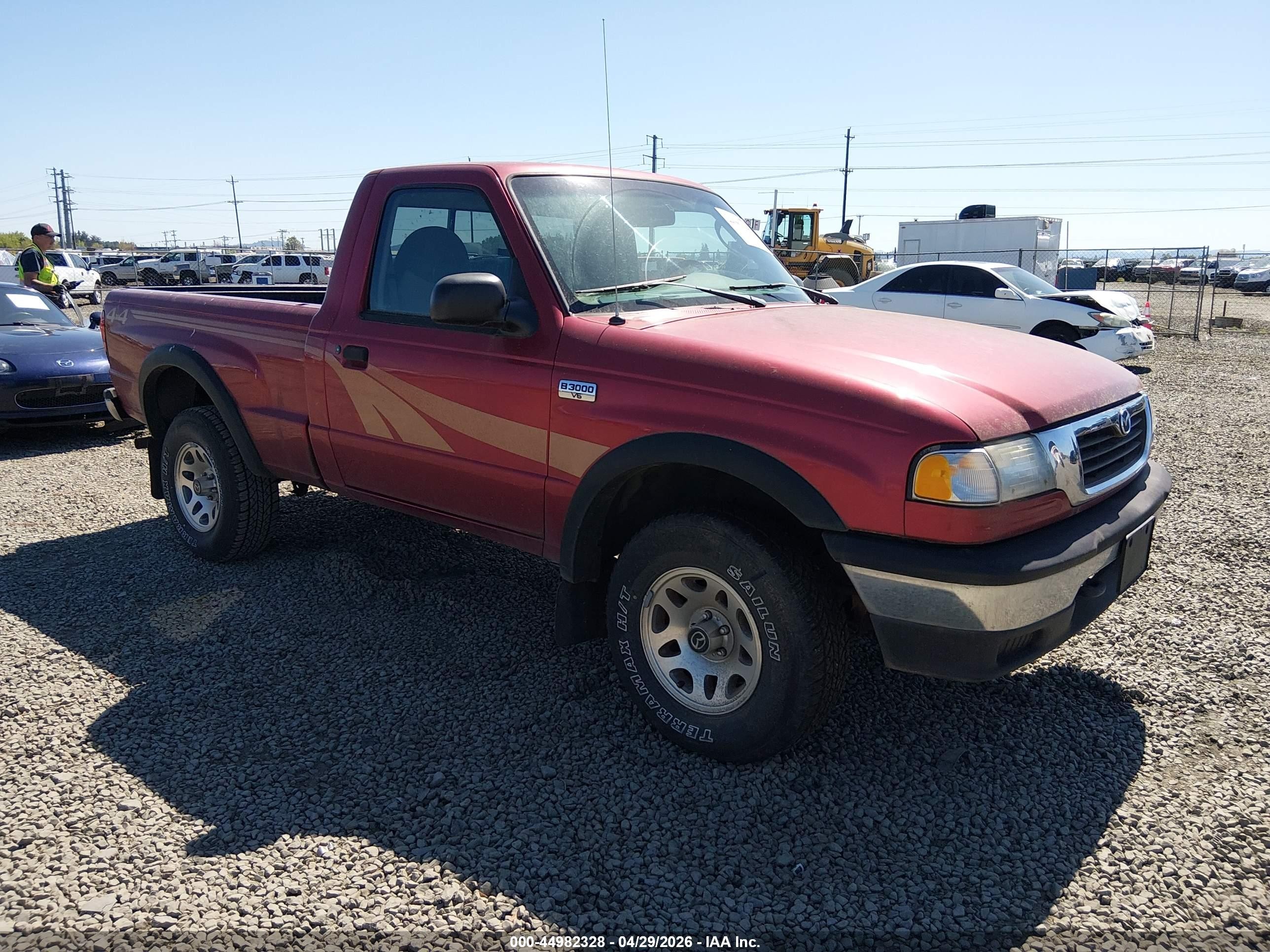1998 Mazda B3000 Se/sx Red vin: 4F4YR13U5WTM11969