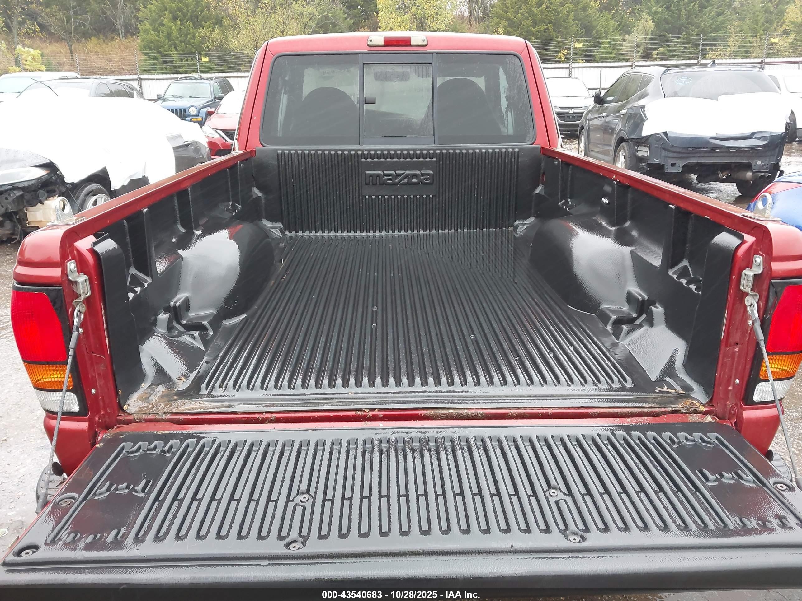 1999 Mazda B2500 Se Maroon vin: 4F4YR16C0XTM47542