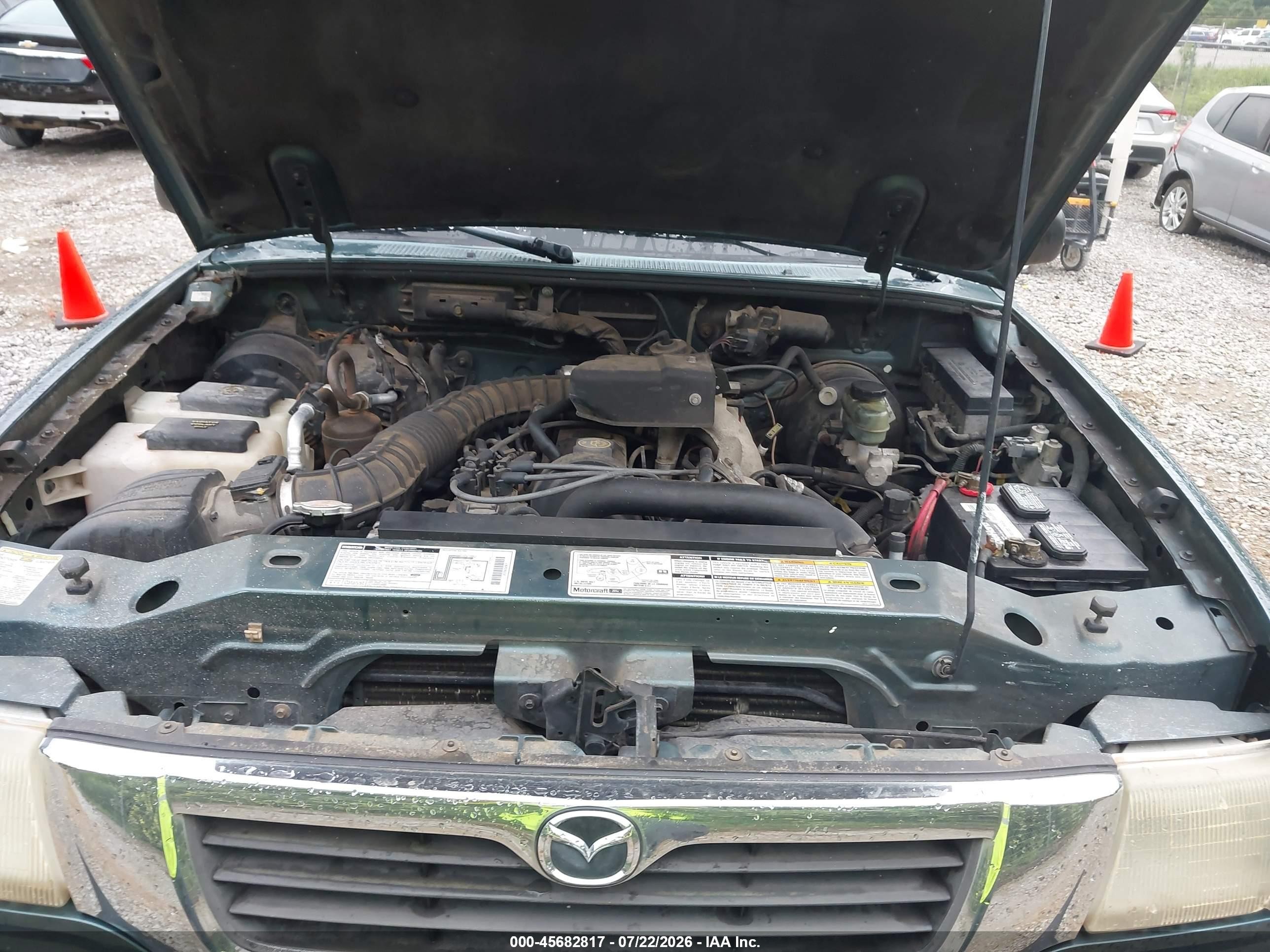 1998 Mazda B2500 Se Зеленый vin: 4F4YR16C1WTM27802