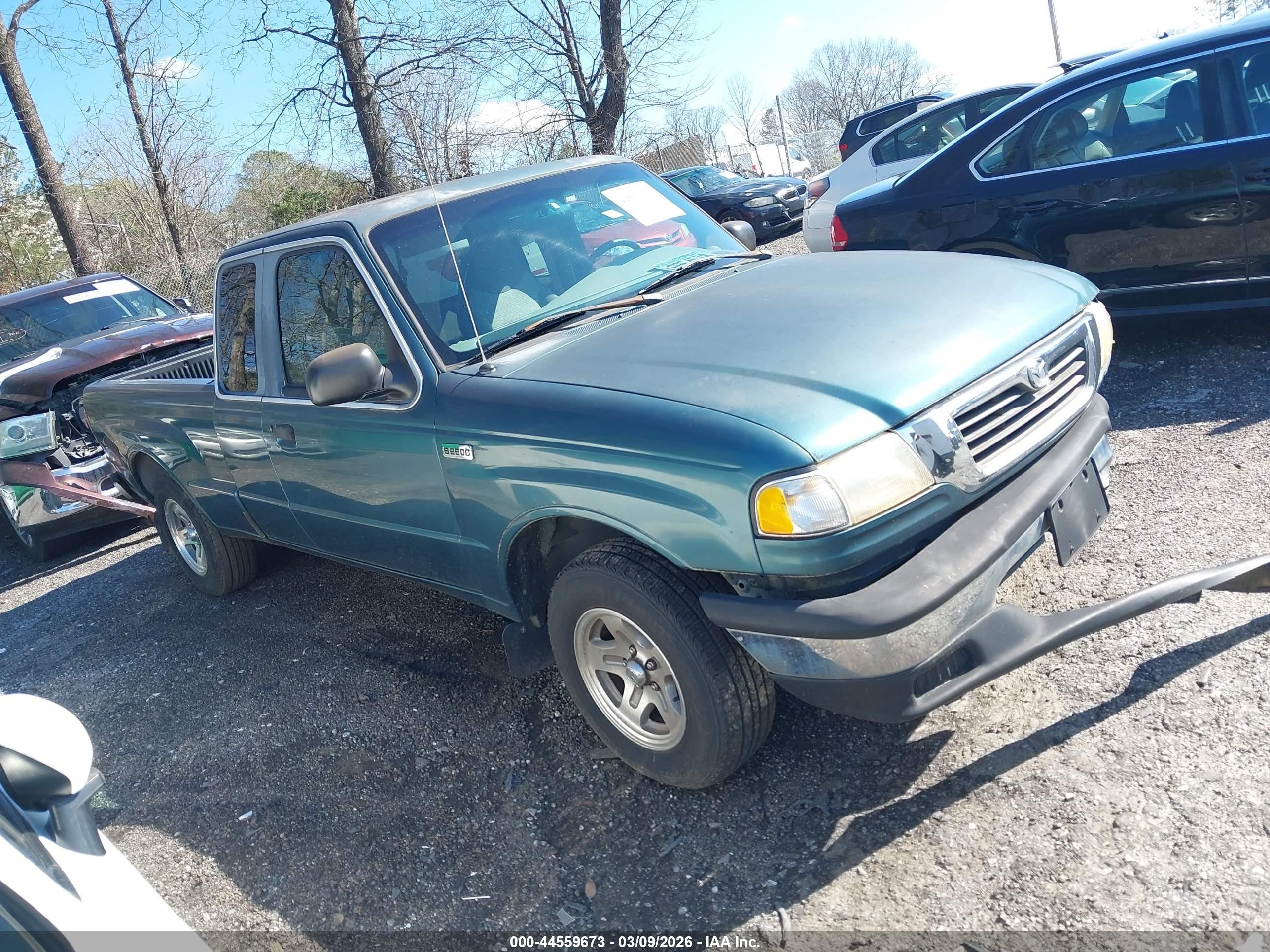 1999 Mazda B2500 Se Green vin: 4F4YR16C1XTM07258