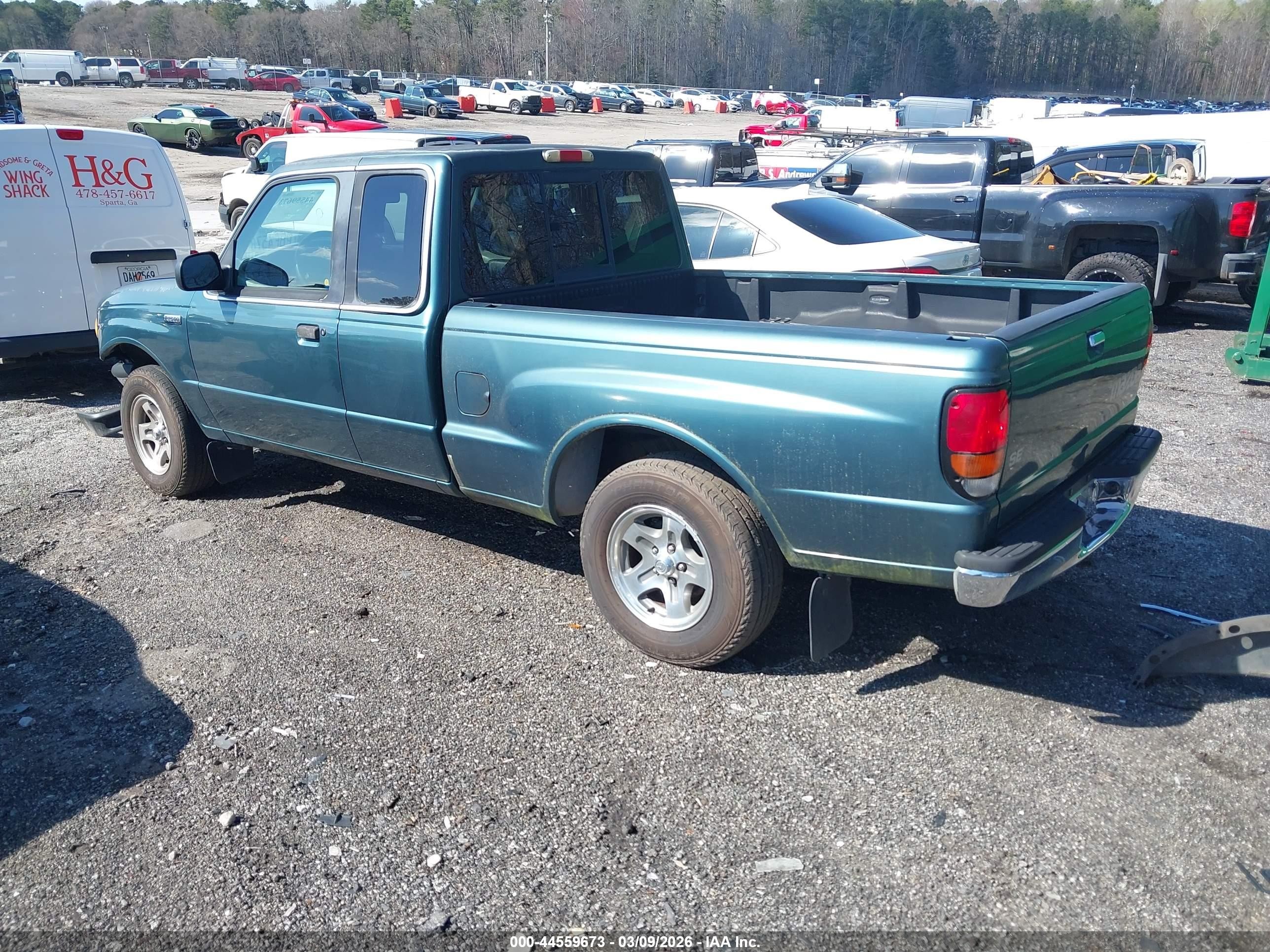1999 Mazda B2500 Se Green vin: 4F4YR16C1XTM07258