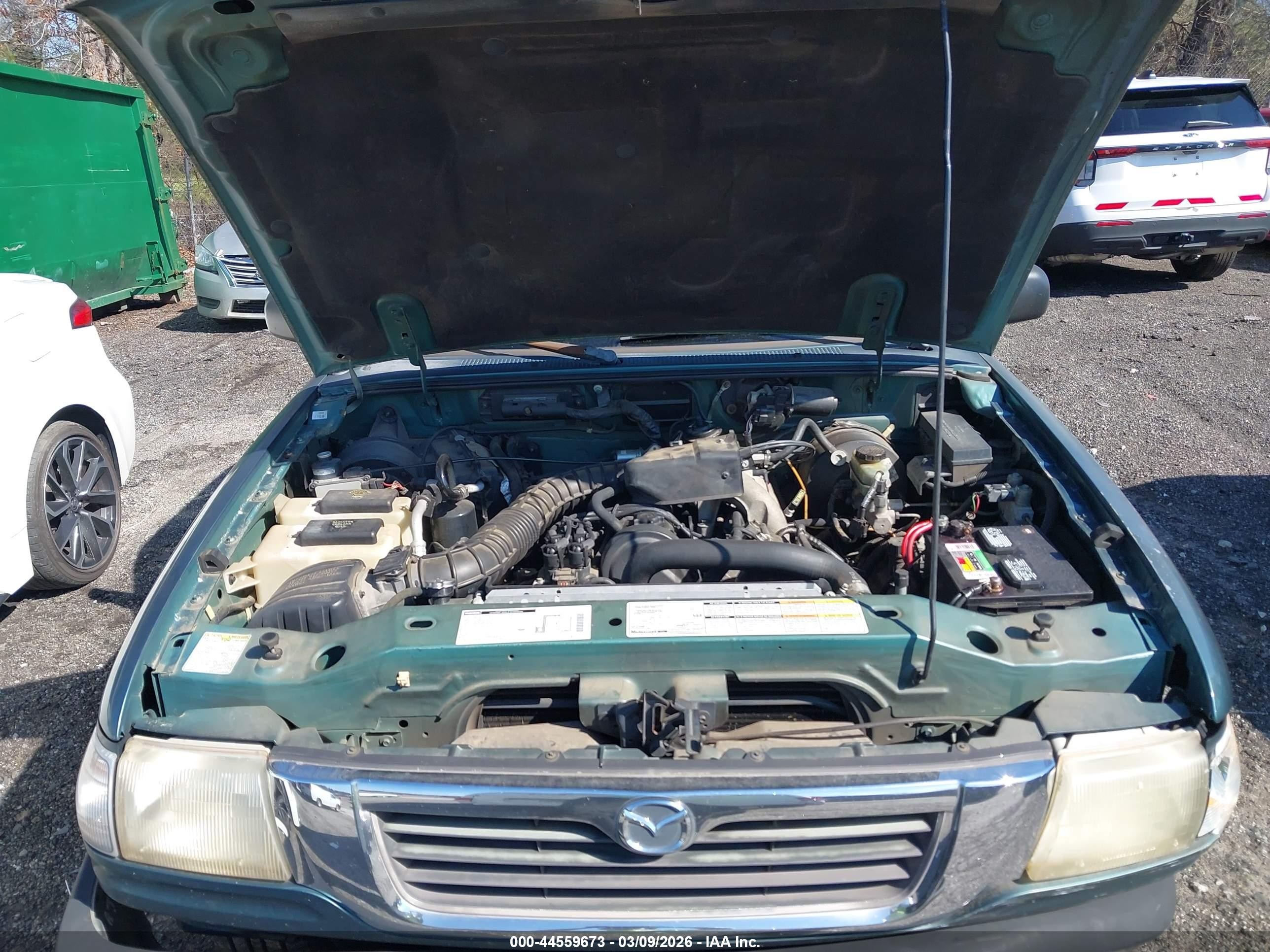1999 Mazda B2500 Se Green vin: 4F4YR16C1XTM07258