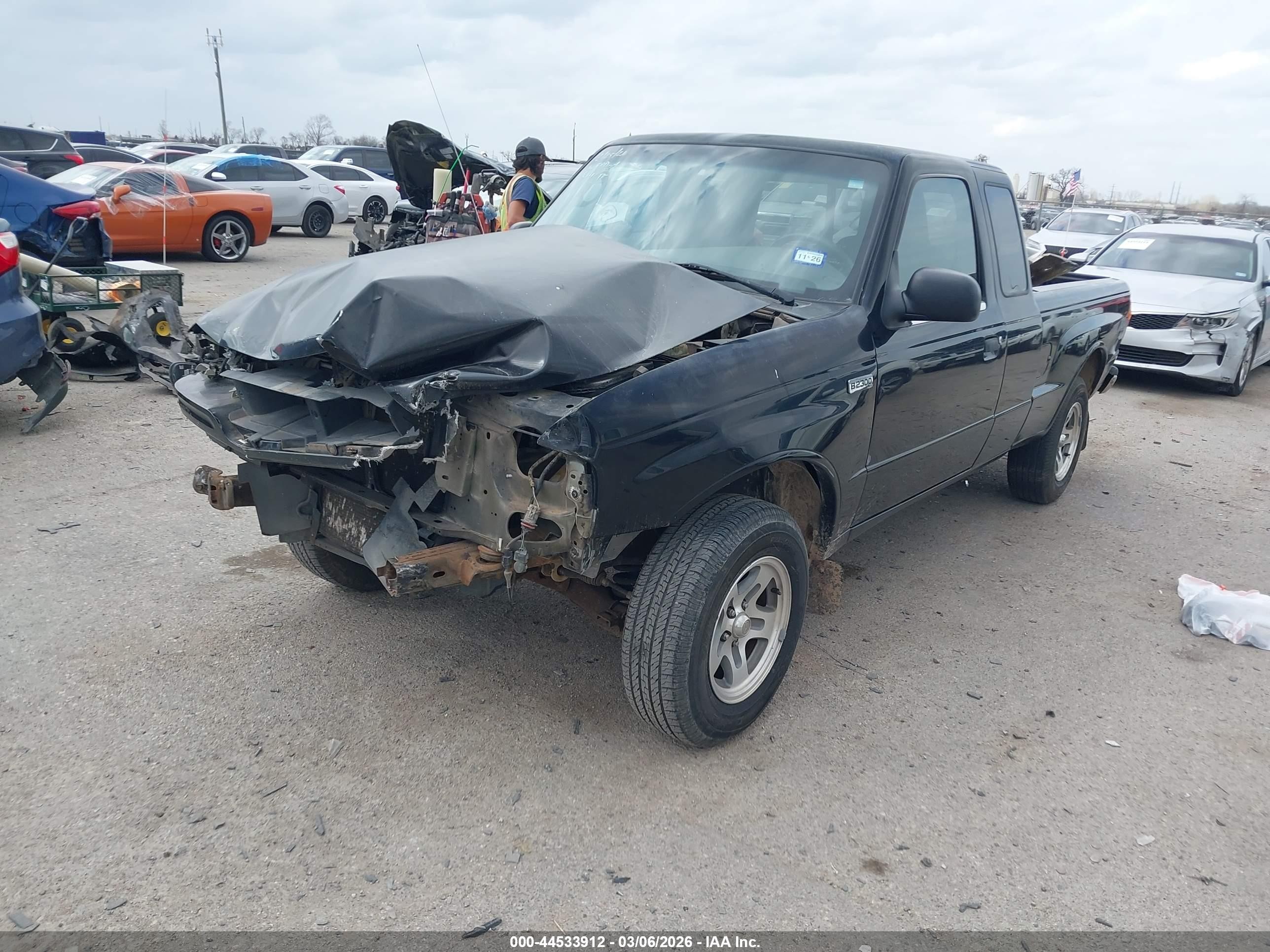 2004 Mazda B2300 Se Black vin: 4F4YR16D94TM11790