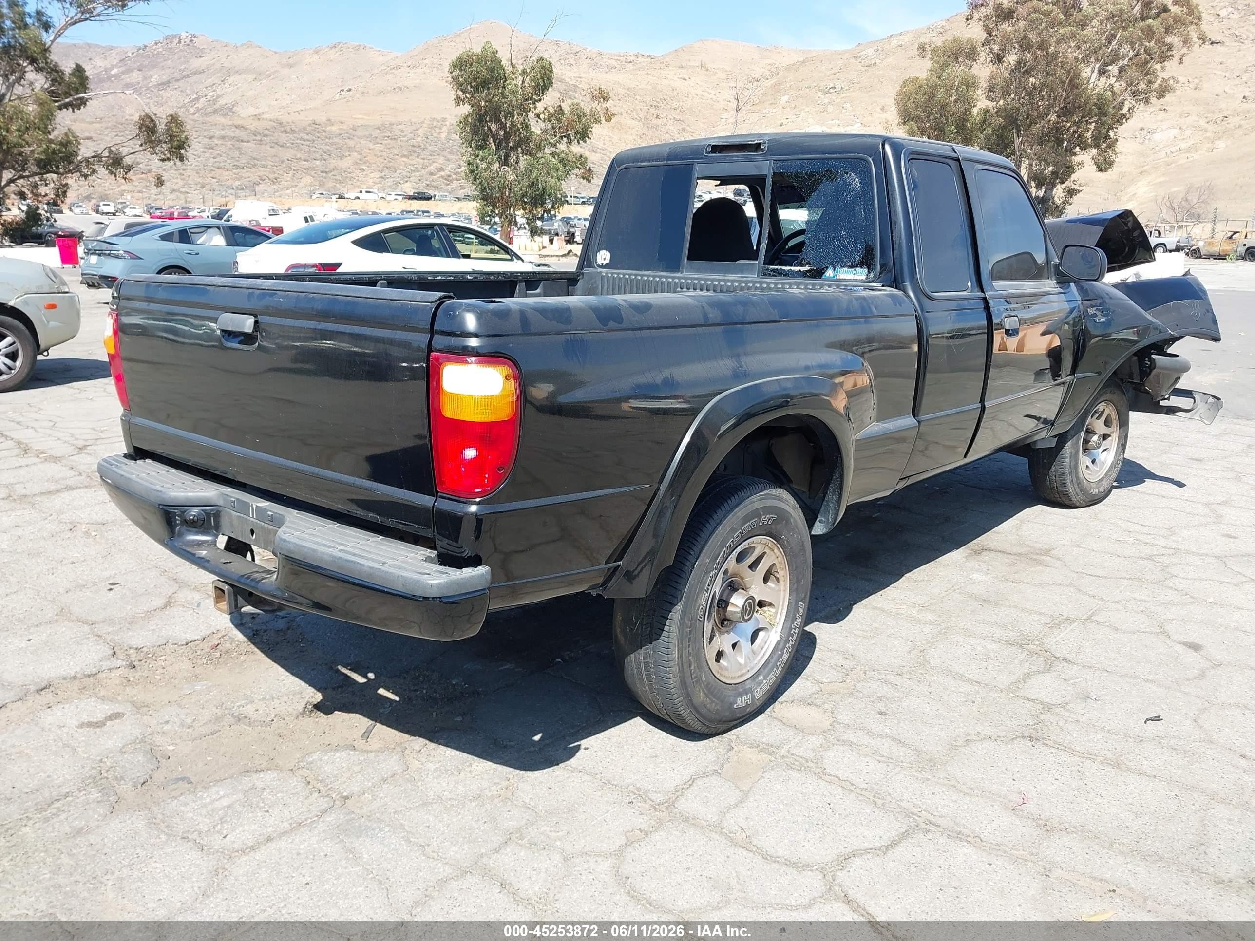 2001 Mazda B3000 Ds/se Black vin: 4F4YR16E01TM08166