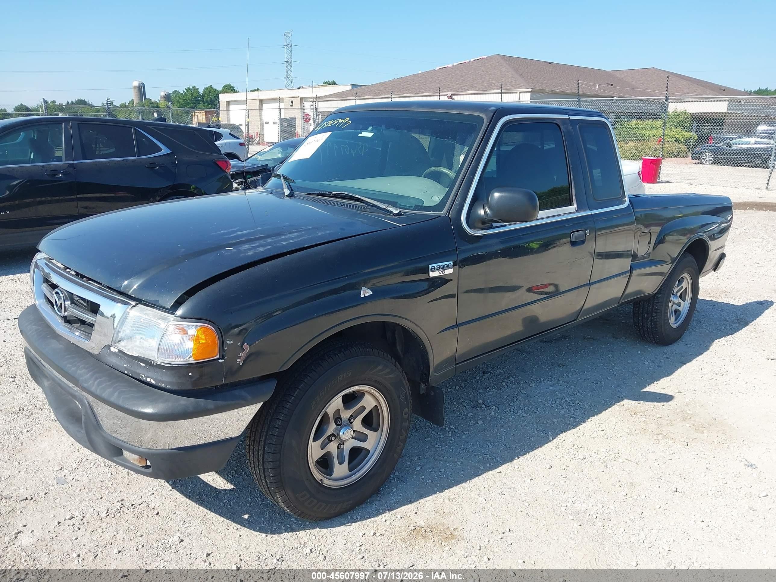 2001 Mazda B3000 Ds/se Black vin: 4F4YR16U11TM01735