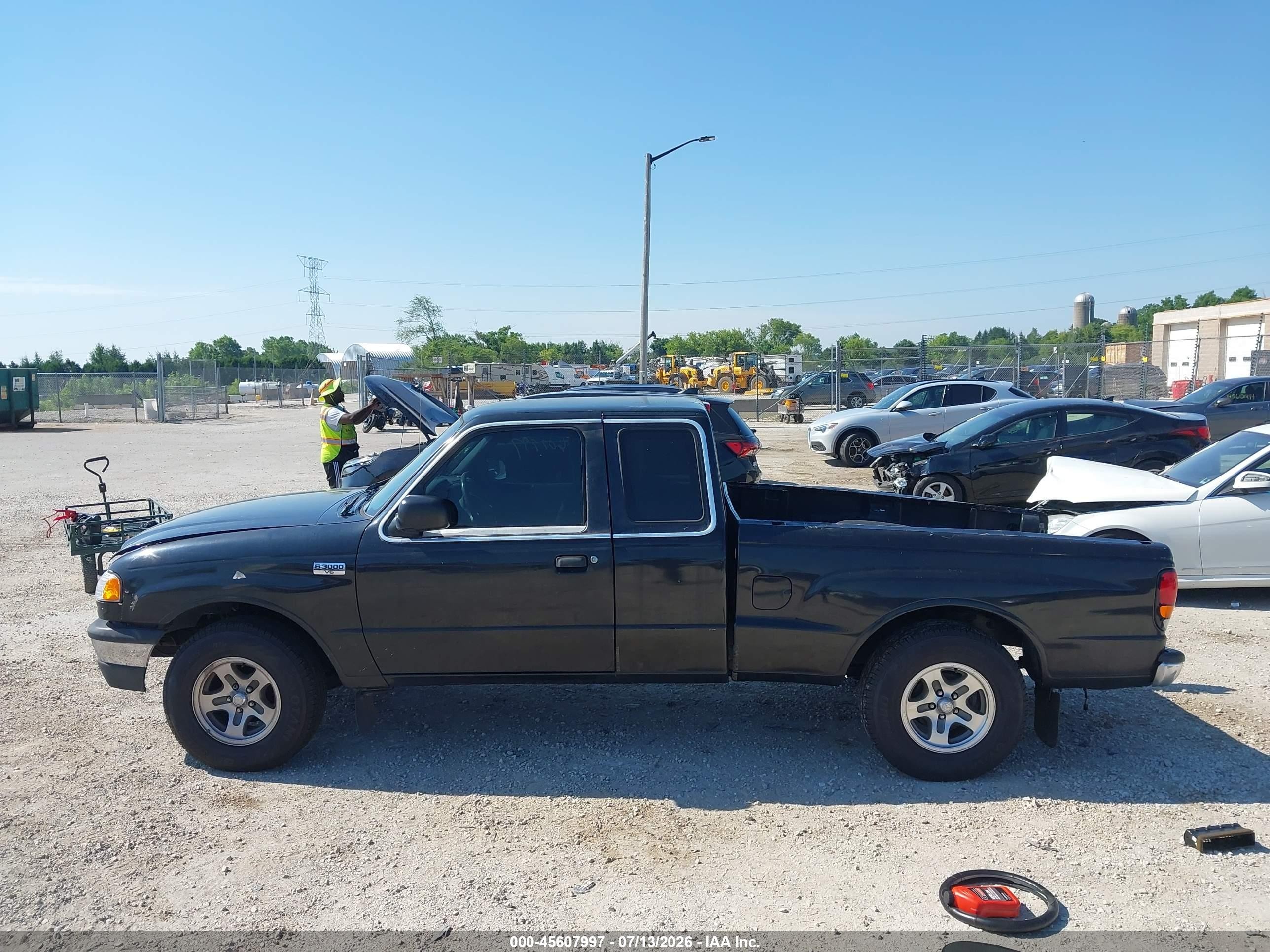 2001 Mazda B3000 Ds/se Black vin: 4F4YR16U11TM01735