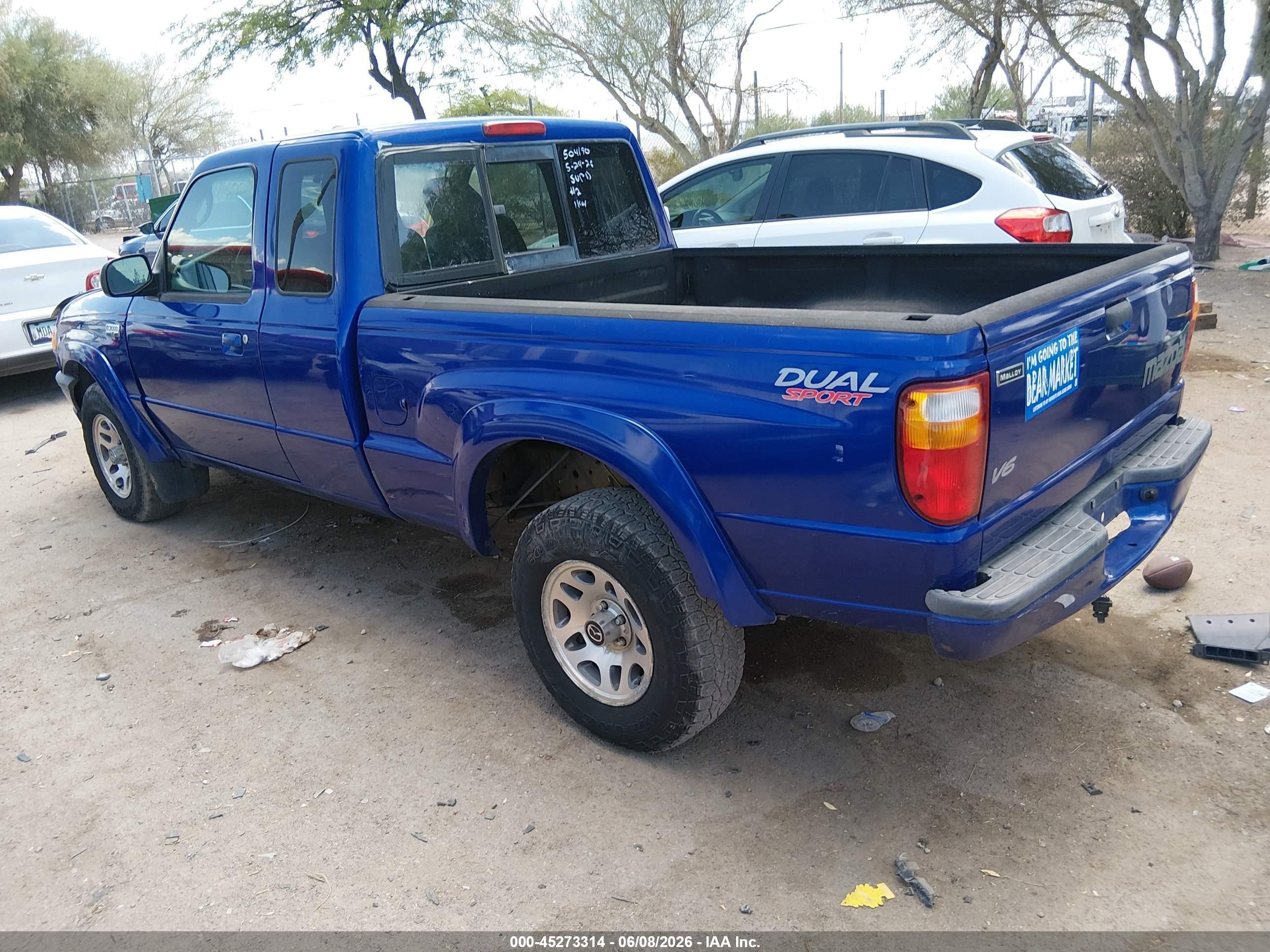 2004 Mazda B3000 Ds Синий vin: 4F4YR16U14TM00699