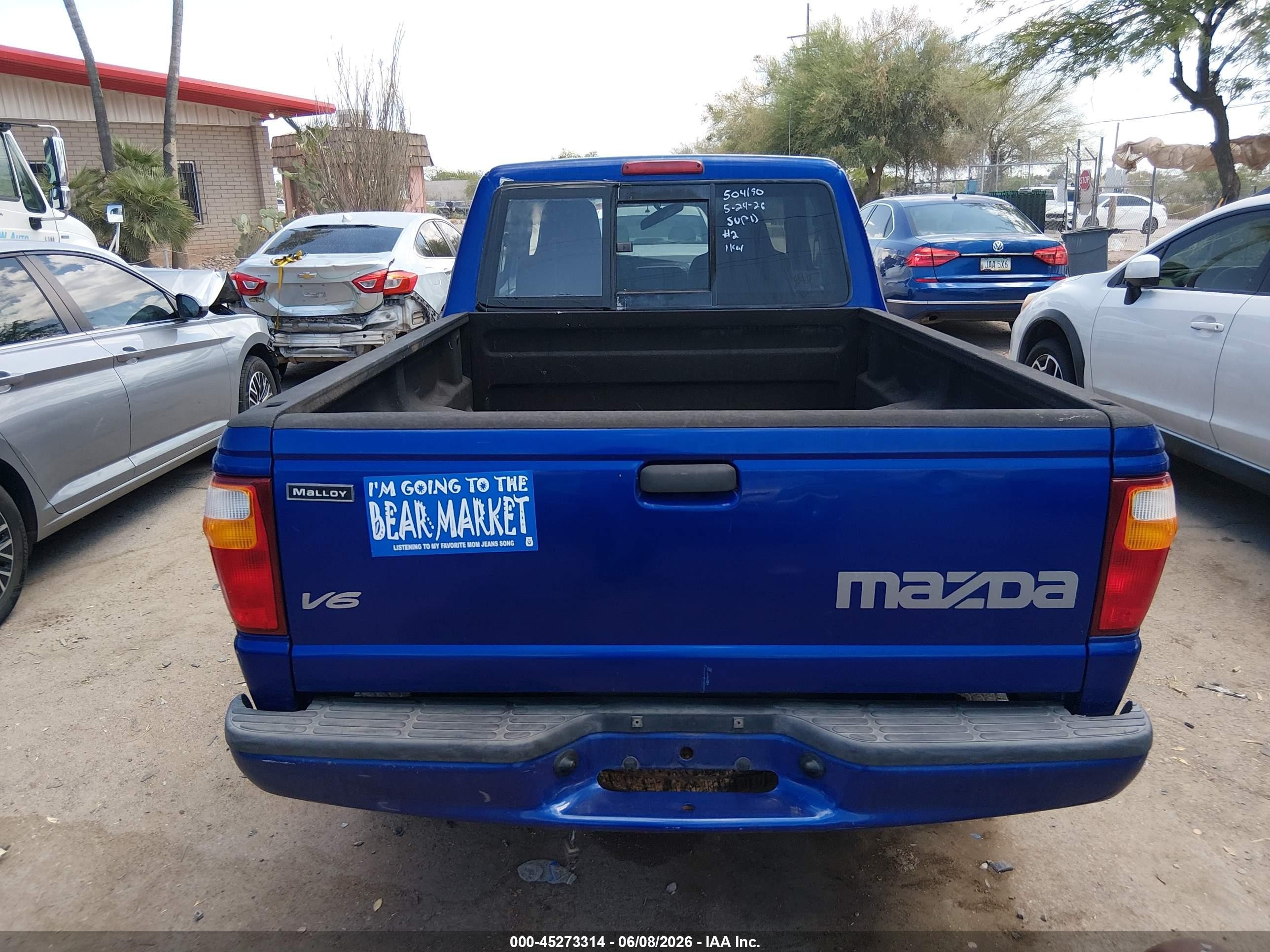 2004 Mazda B3000 Ds Синий vin: 4F4YR16U14TM00699