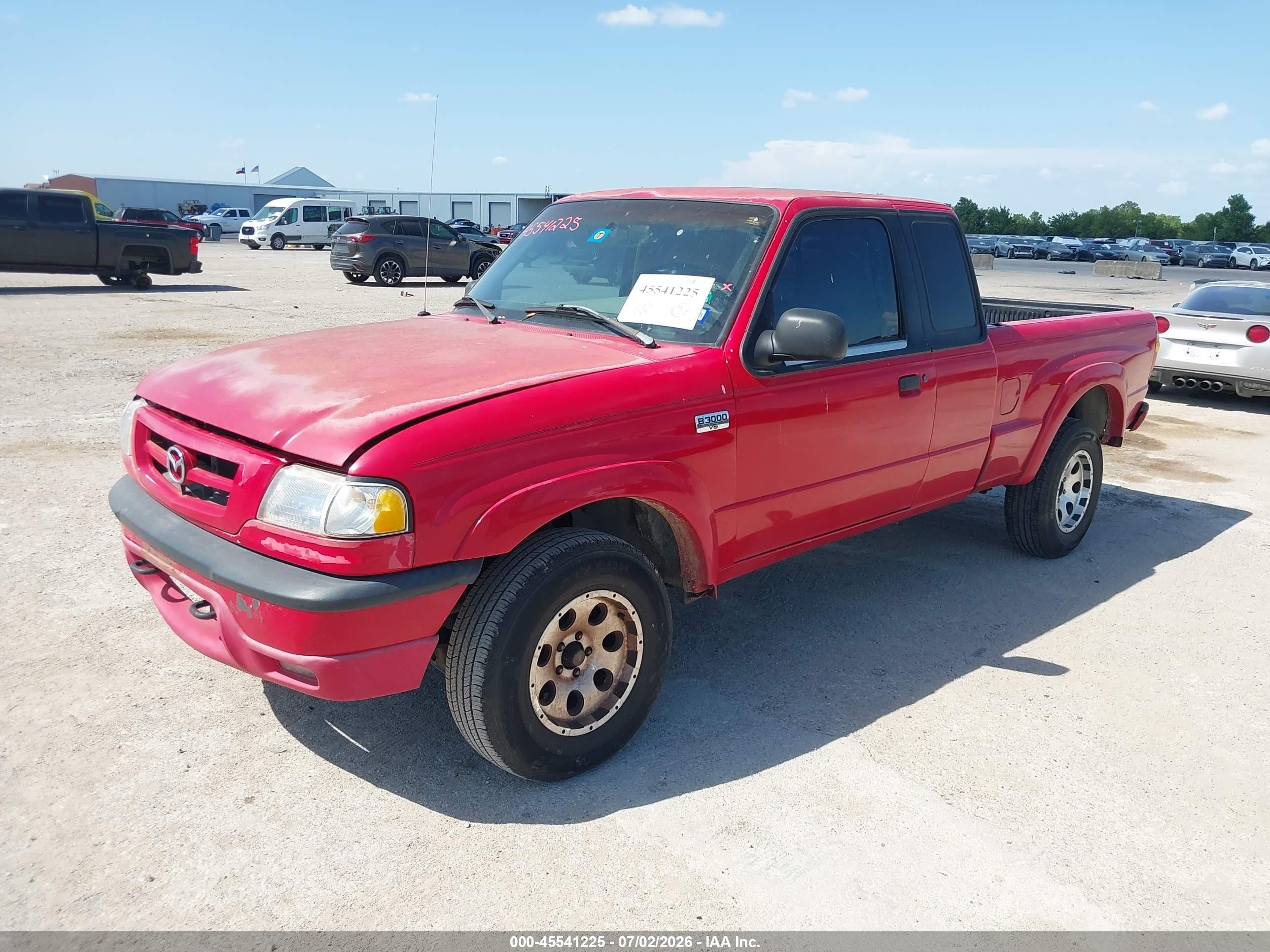 2001 Mazda B3000 Ds/se Red vin: 4F4YR16U61TM15842