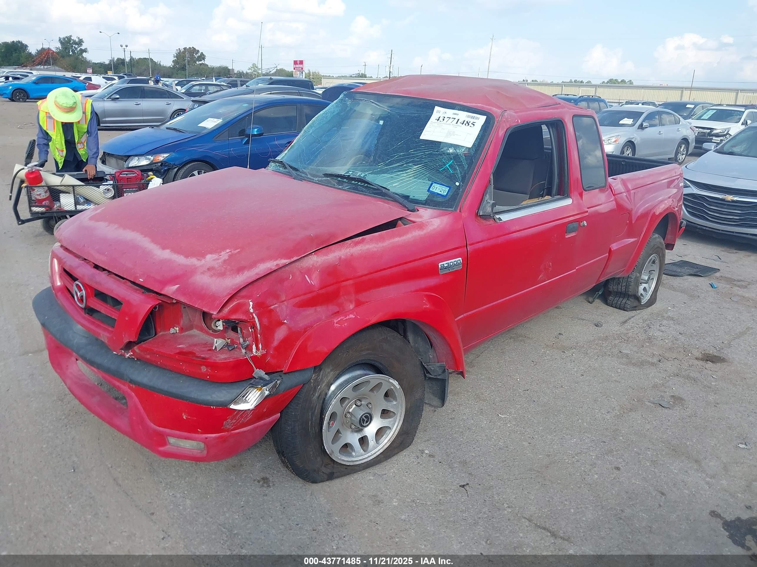 2004 Mazda B3000 Ds Red vin: 4F4YR16U74TM00853