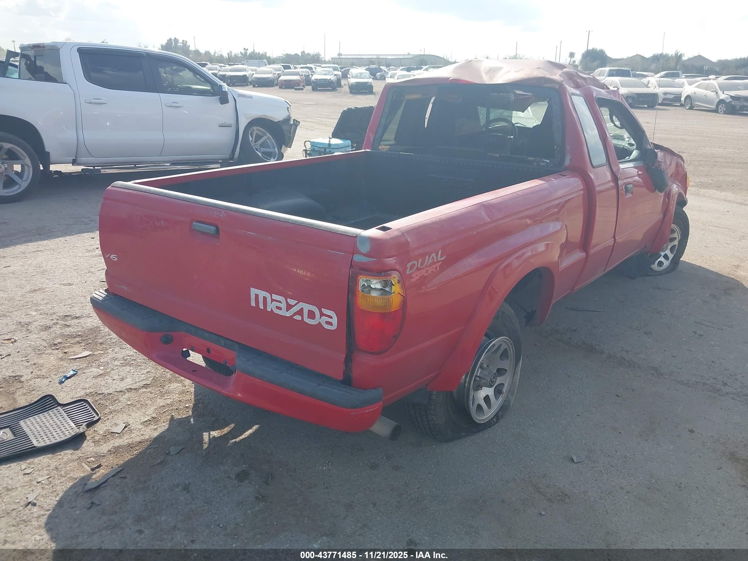 2004 Mazda B3000 Ds Red vin: 4F4YR16U74TM00853