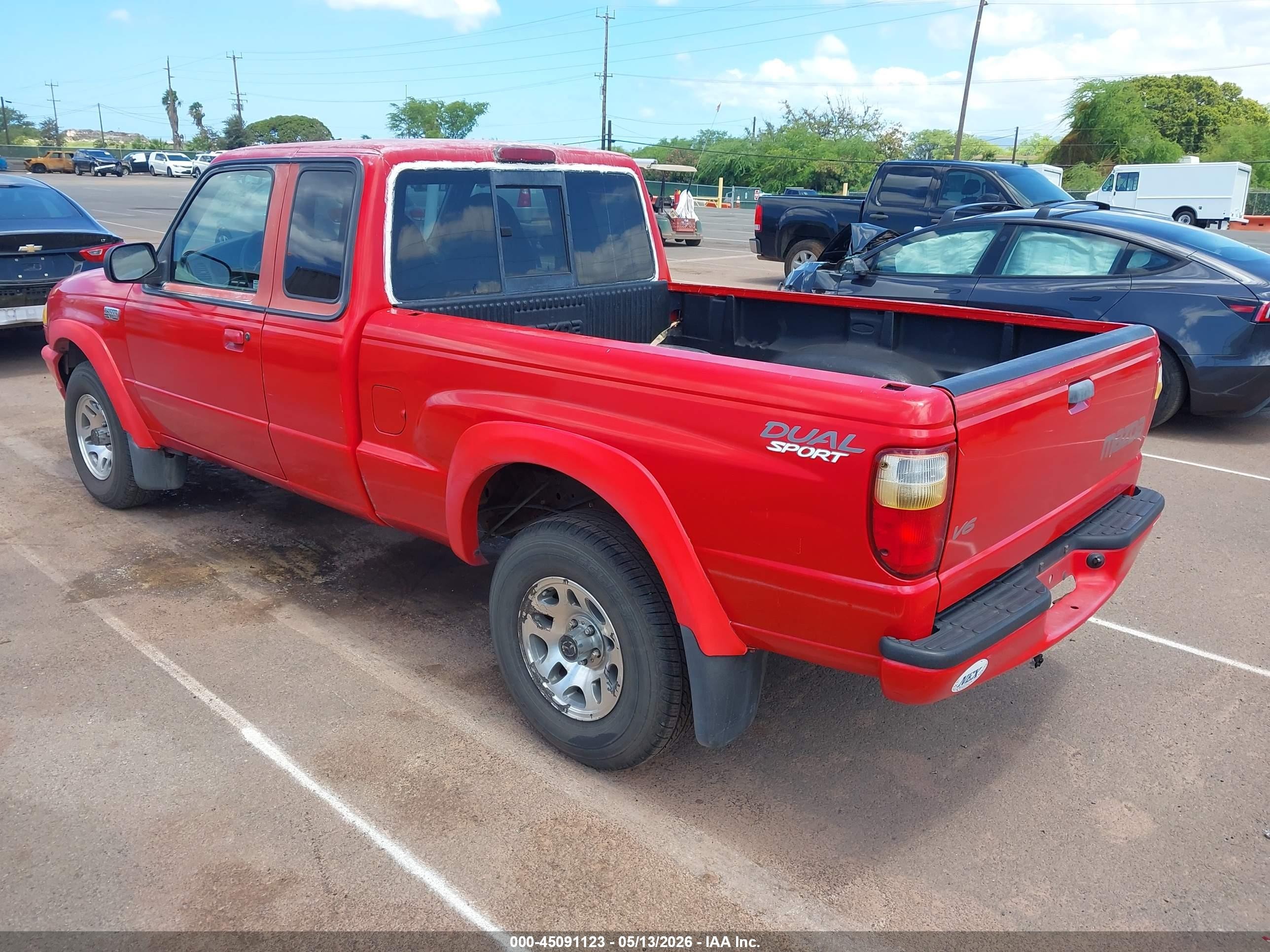 2002 Mazda B3000 Ds Red vin: 4F4YR16UX2TM03100