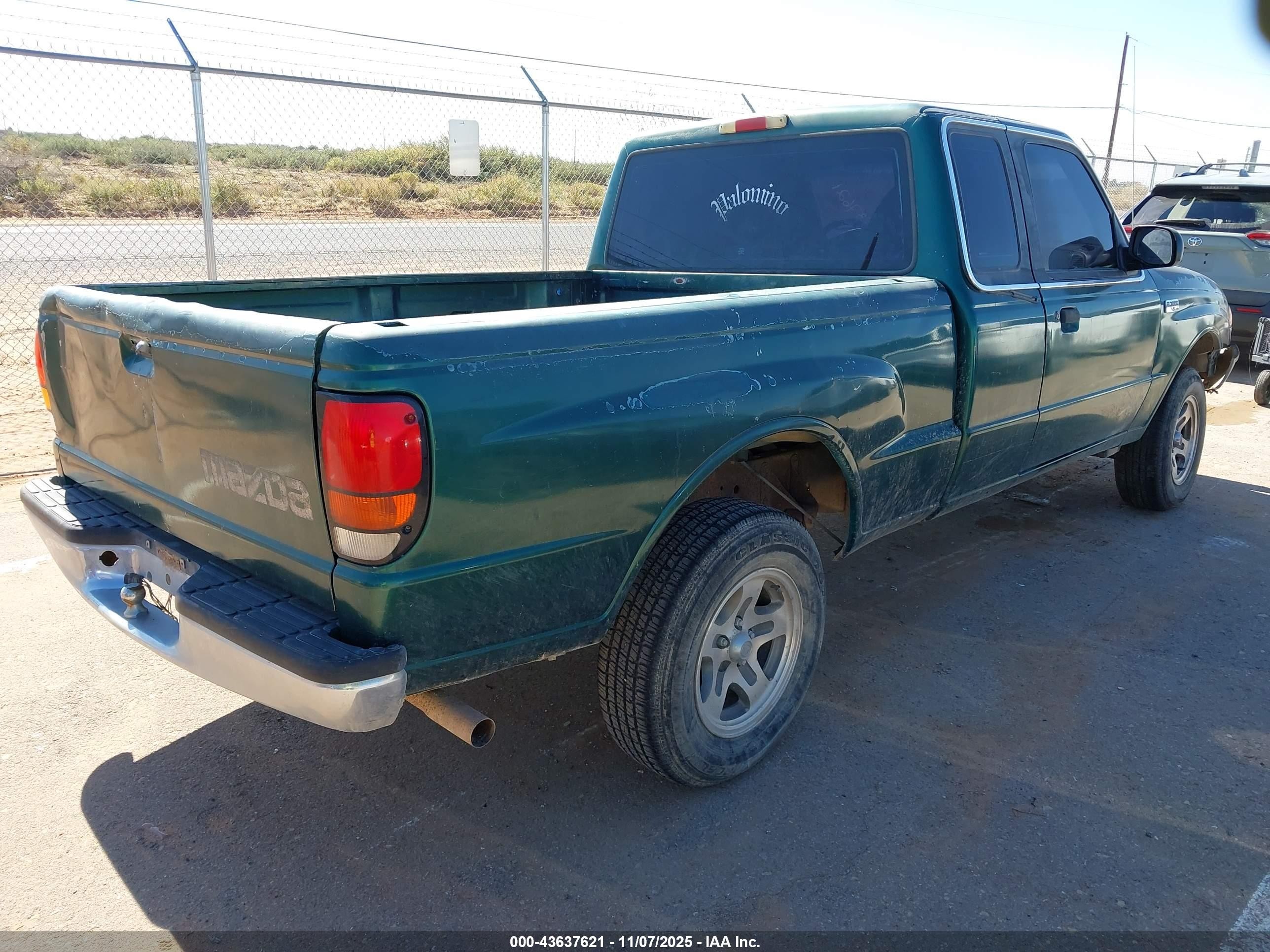 1999 Mazda B3000 Se/tl Green vin: 4F4YR16V1XTM19881