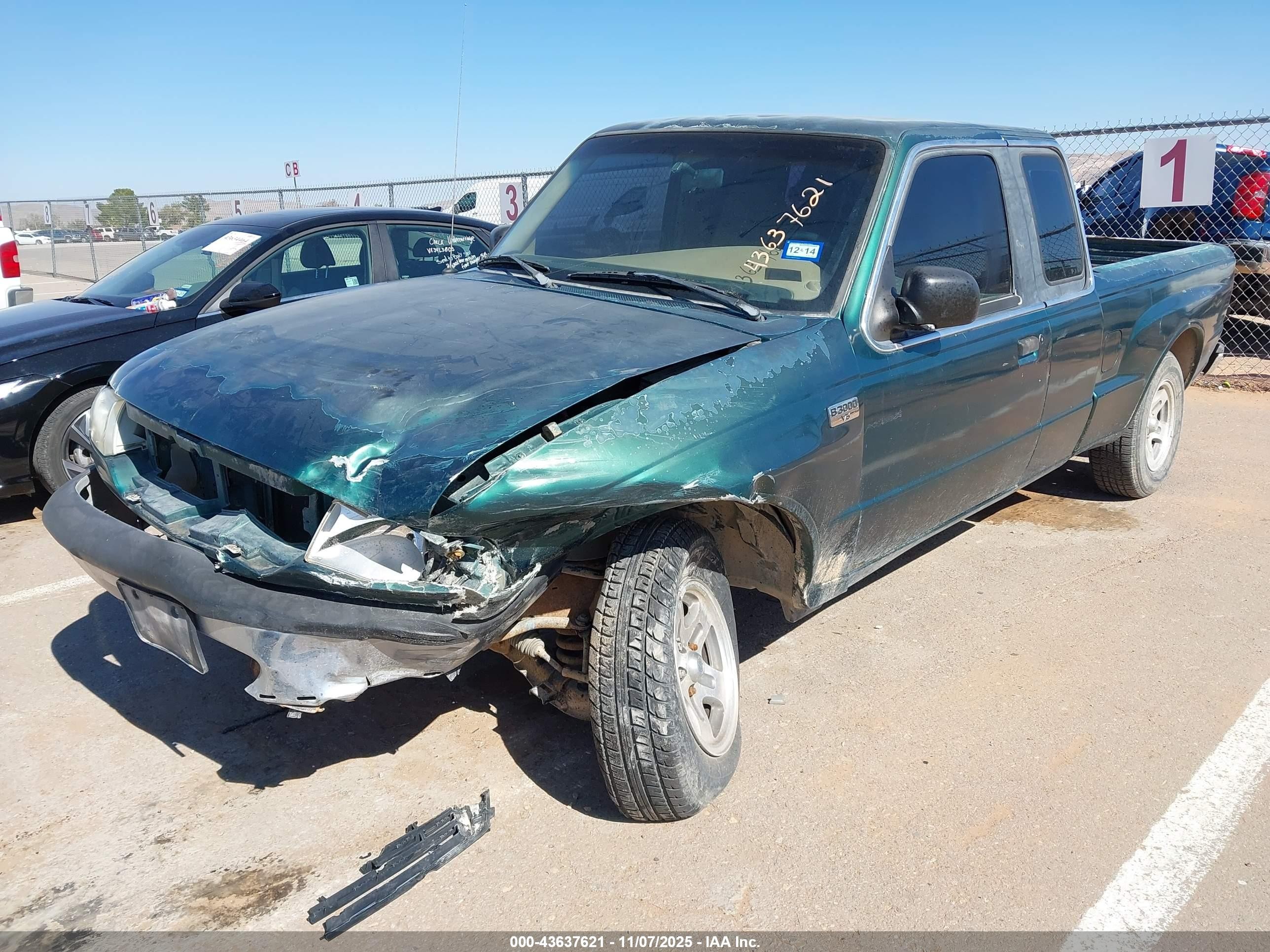 1999 Mazda B3000 Se/tl Green vin: 4F4YR16V1XTM19881