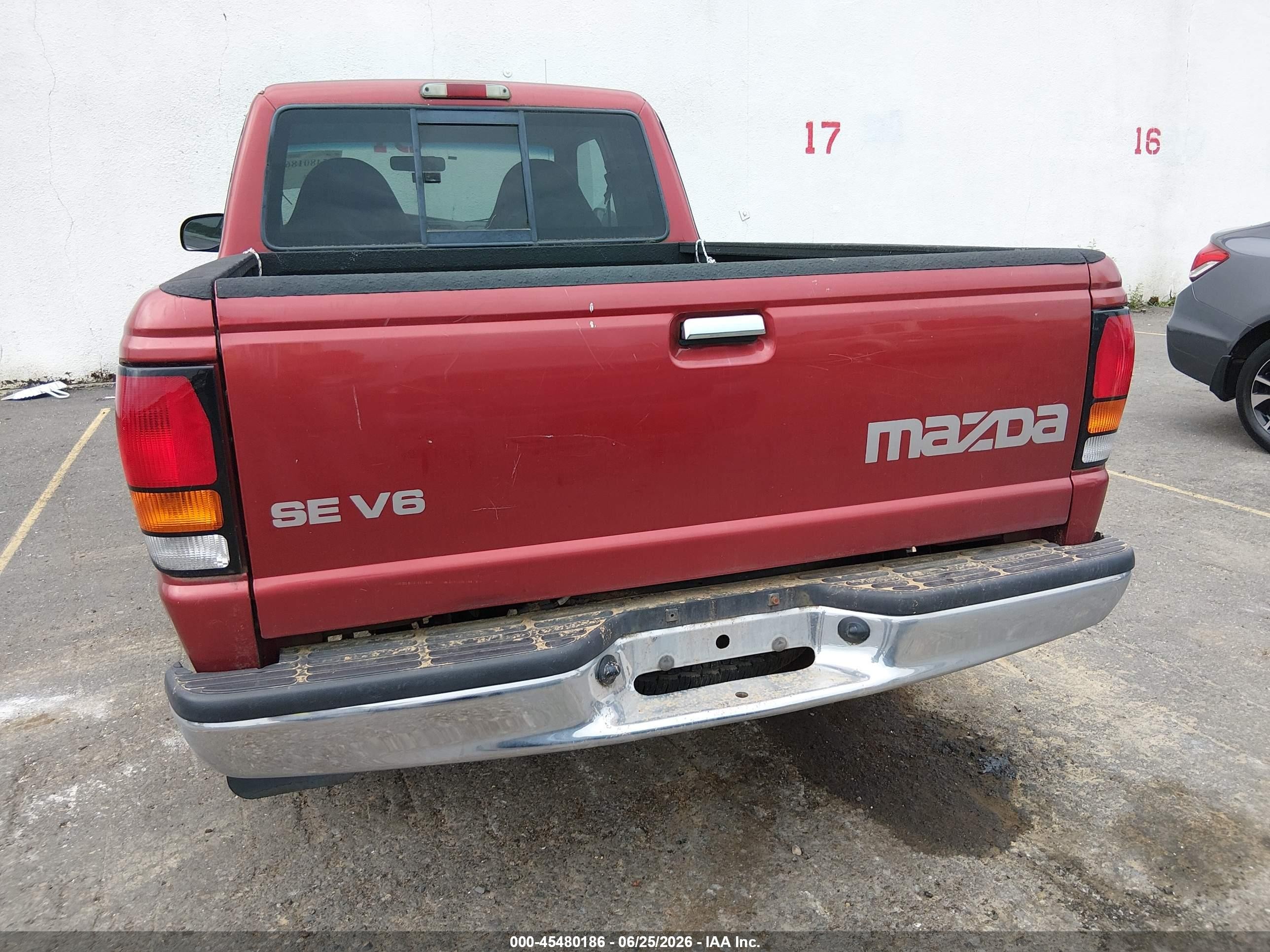 2000 Mazda B3000 Se/tl Red vin: 4F4YR16V1YTM15623