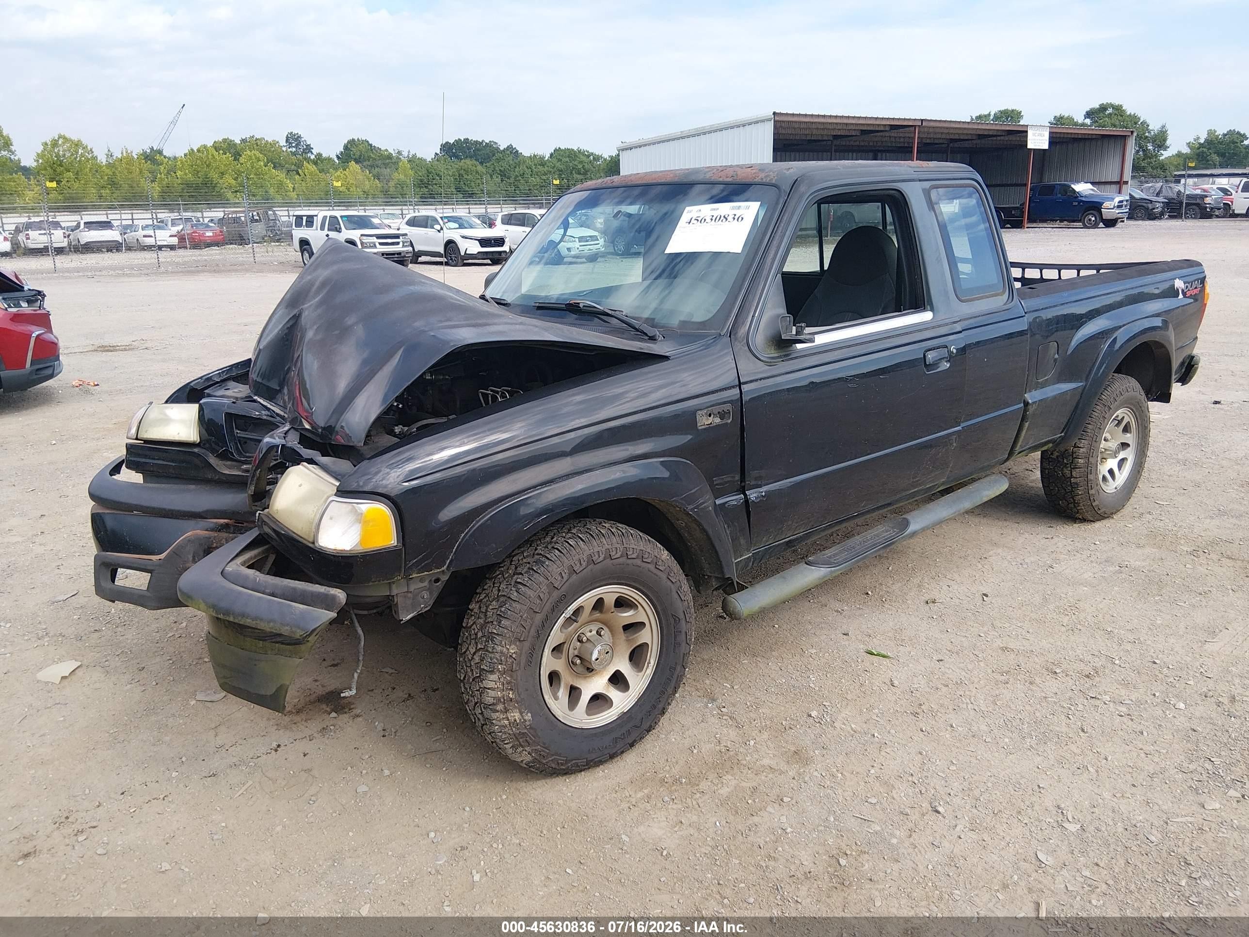 2003 Mazda B3000 Ds Black vin: 4F4YR16V23TM11332