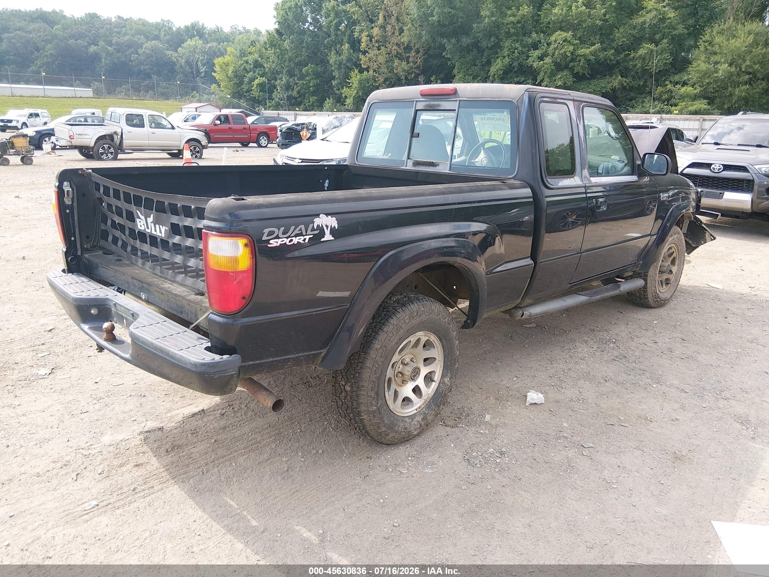2003 Mazda B3000 Ds Black vin: 4F4YR16V23TM11332