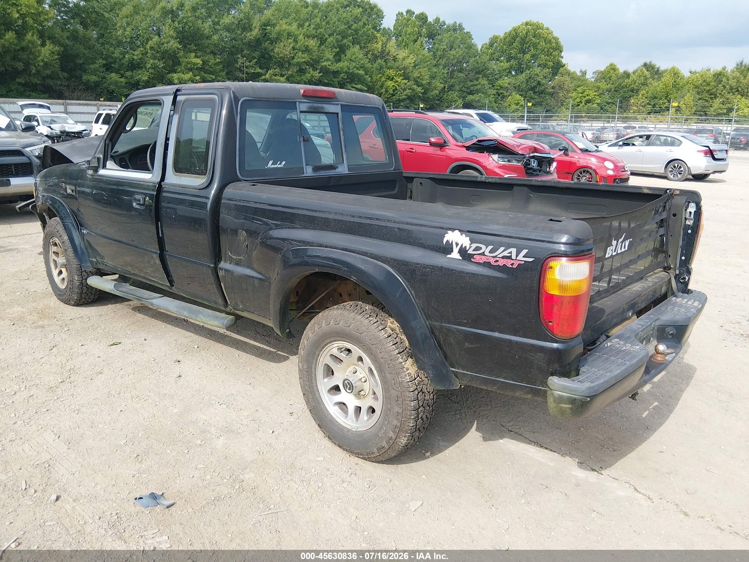 2003 Mazda B3000 Ds Black vin: 4F4YR16V23TM11332