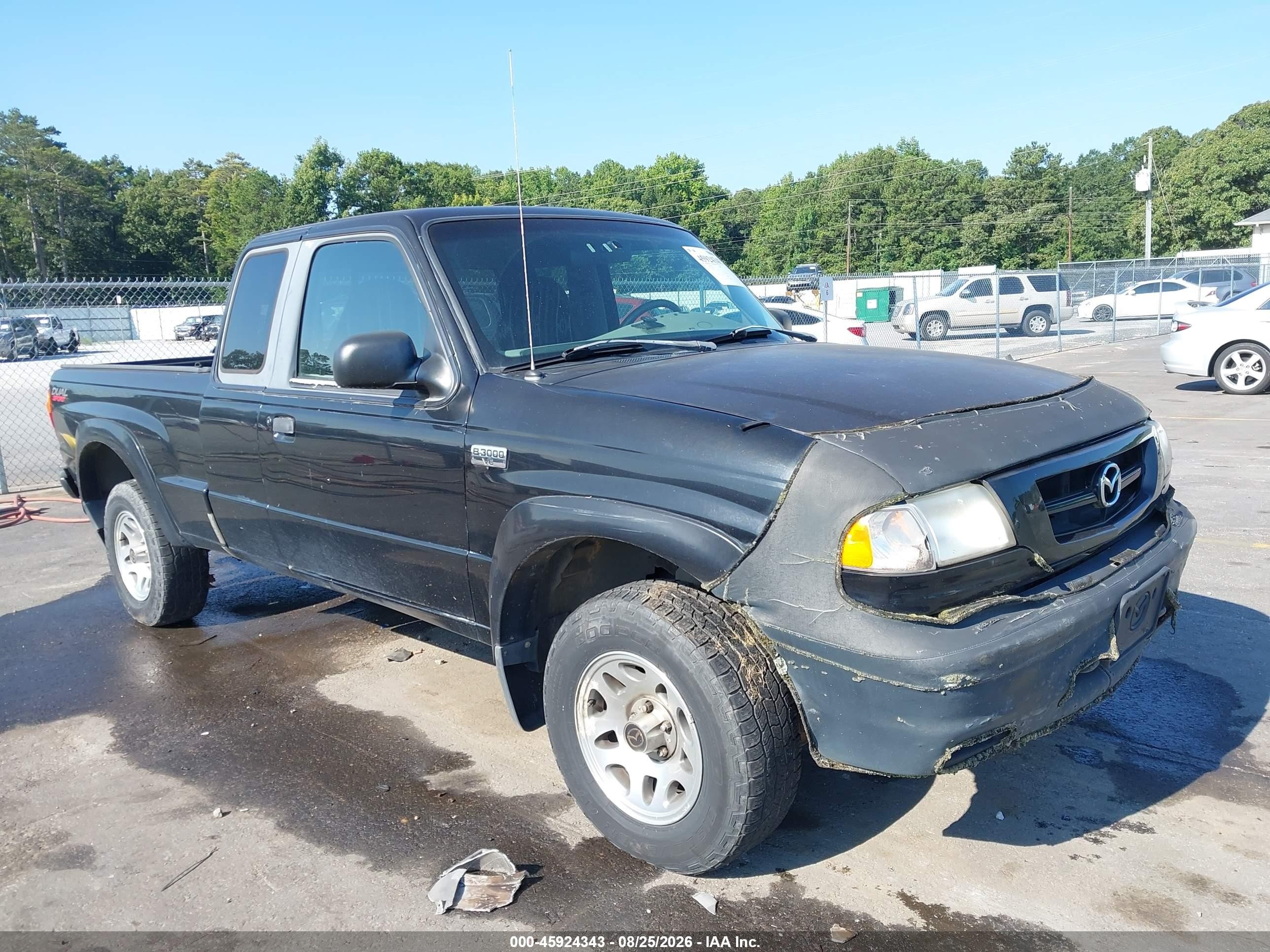 2001 Mazda B3000 Ds/se Черный vin: 4F4YR16V31TM26354
