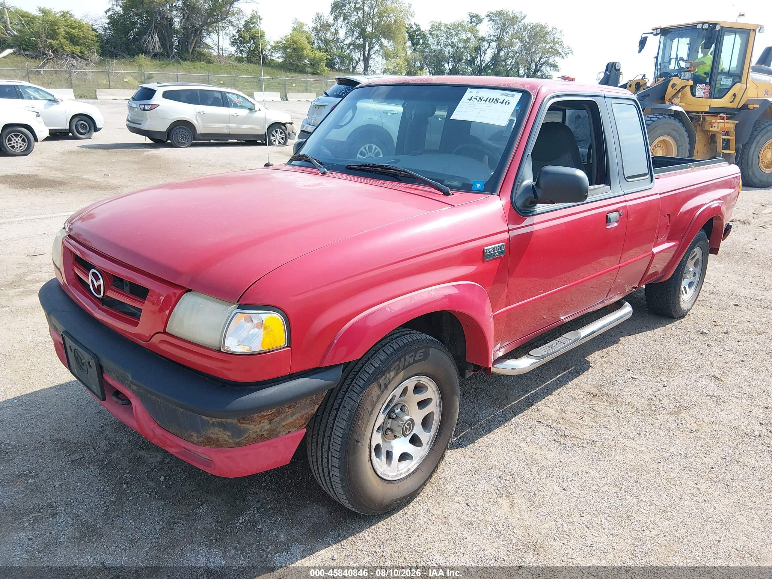 2001 Mazda B3000 Ds/se Красный vin: 4F4YR16V81TM23546