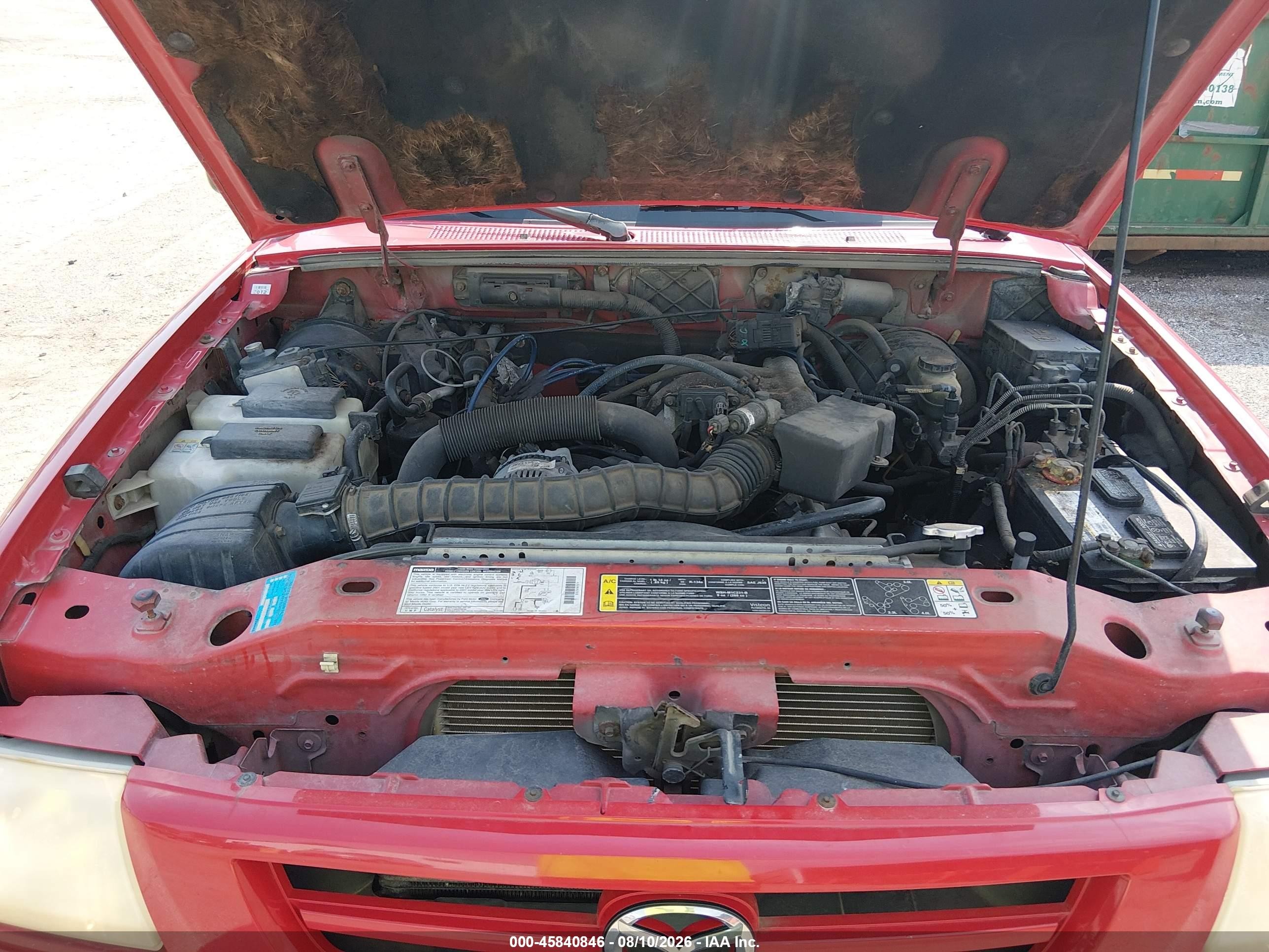 2001 Mazda B3000 Ds/se Красный vin: 4F4YR16V81TM23546
