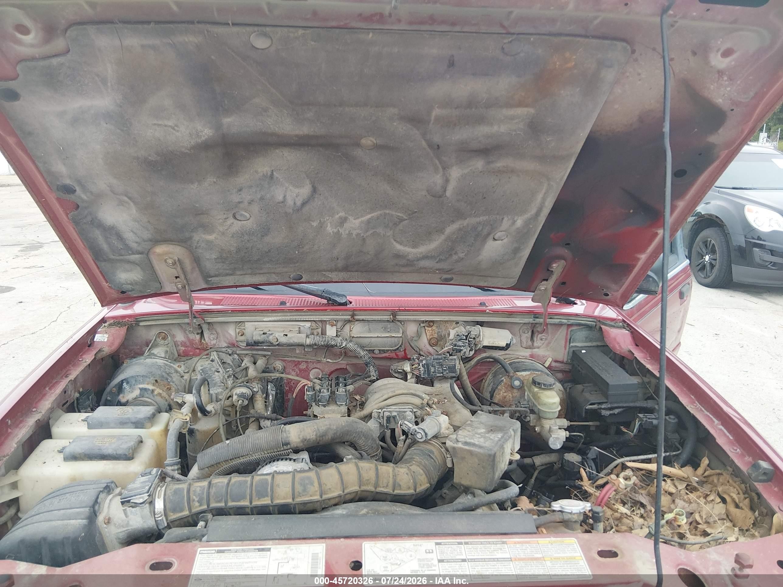2000 Mazda B3000 Se/tl Red vin: 4F4YR16V8YTM26909