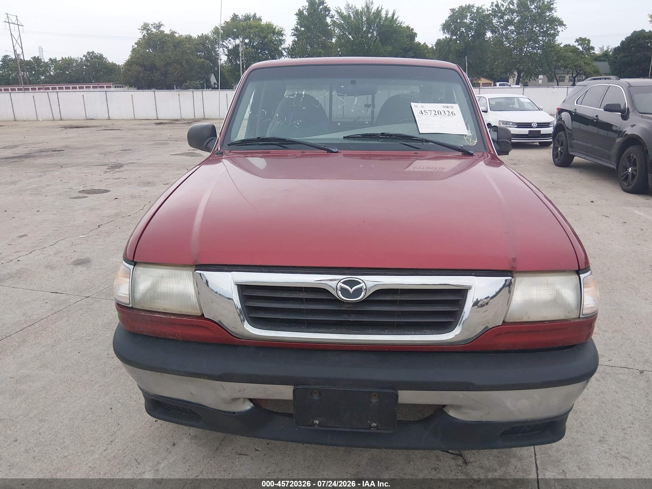2000 Mazda B3000 Se/tl Red vin: 4F4YR16V8YTM26909