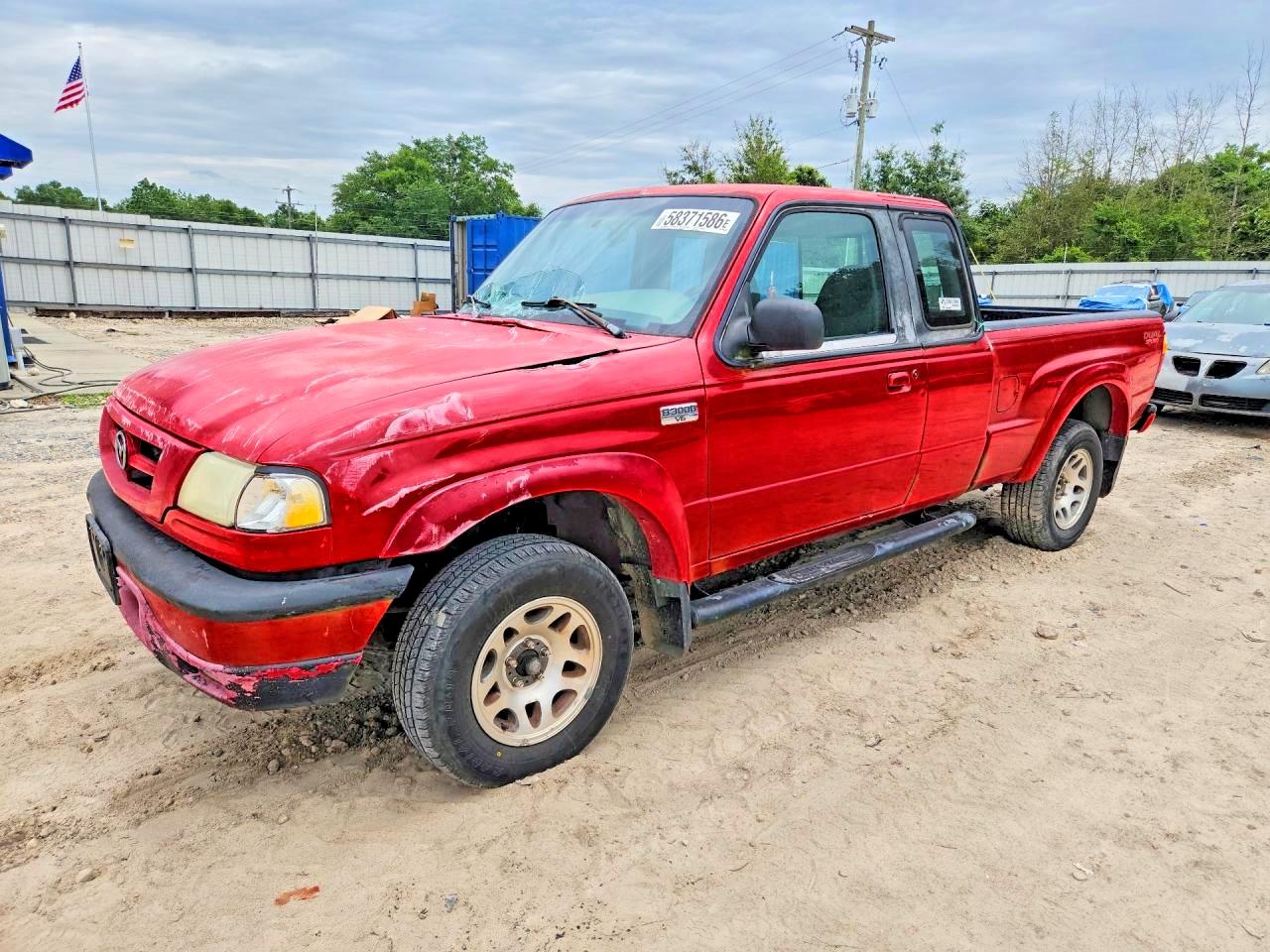 2003 Mazda B3000 Cab Plus Red vin: 4F4YR16VX3TM06931