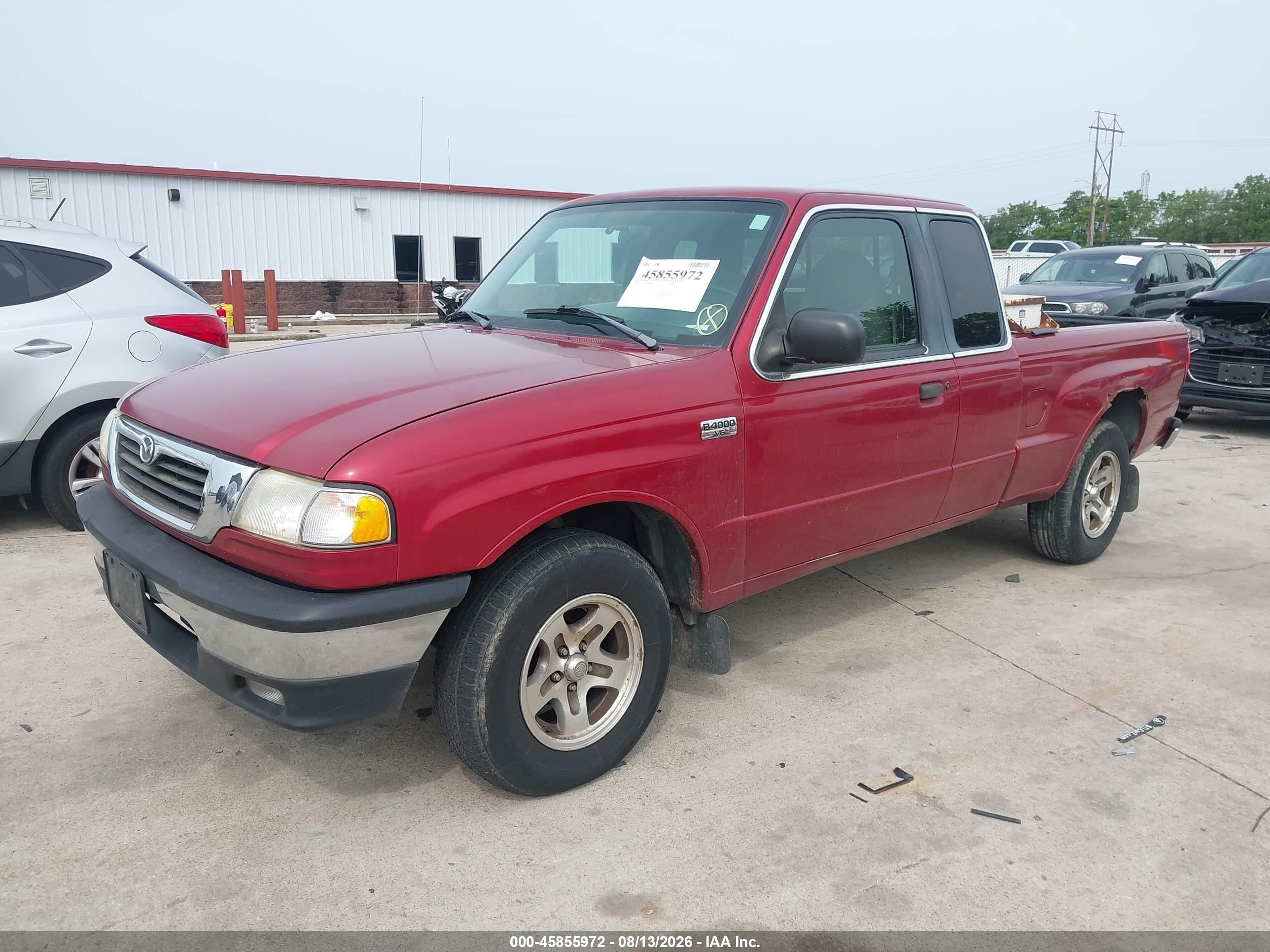 1999 Mazda B4000 Se Red vin: 4F4YR16X1XTM13368