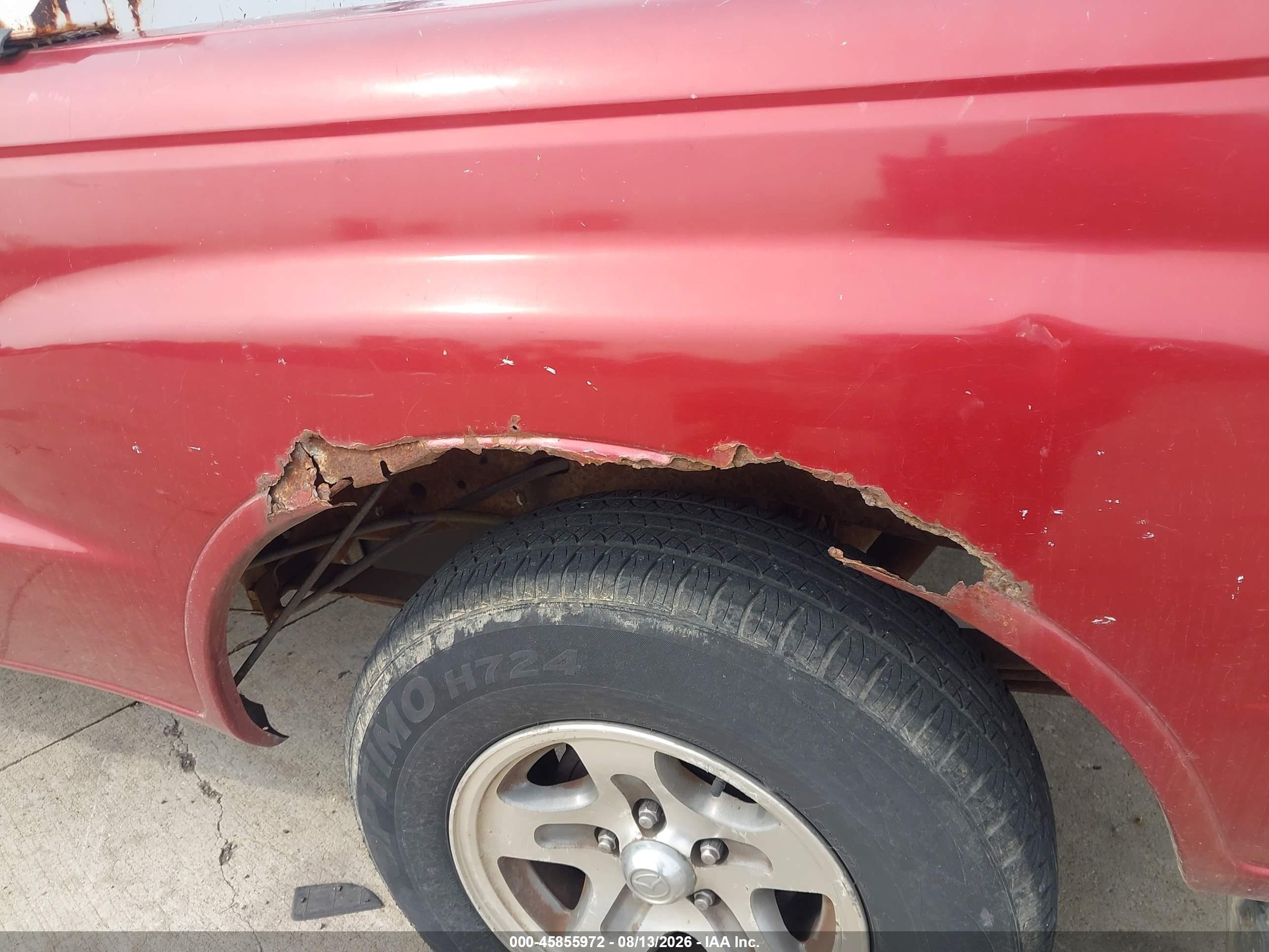 1999 Mazda B4000 Se Red vin: 4F4YR16X1XTM13368