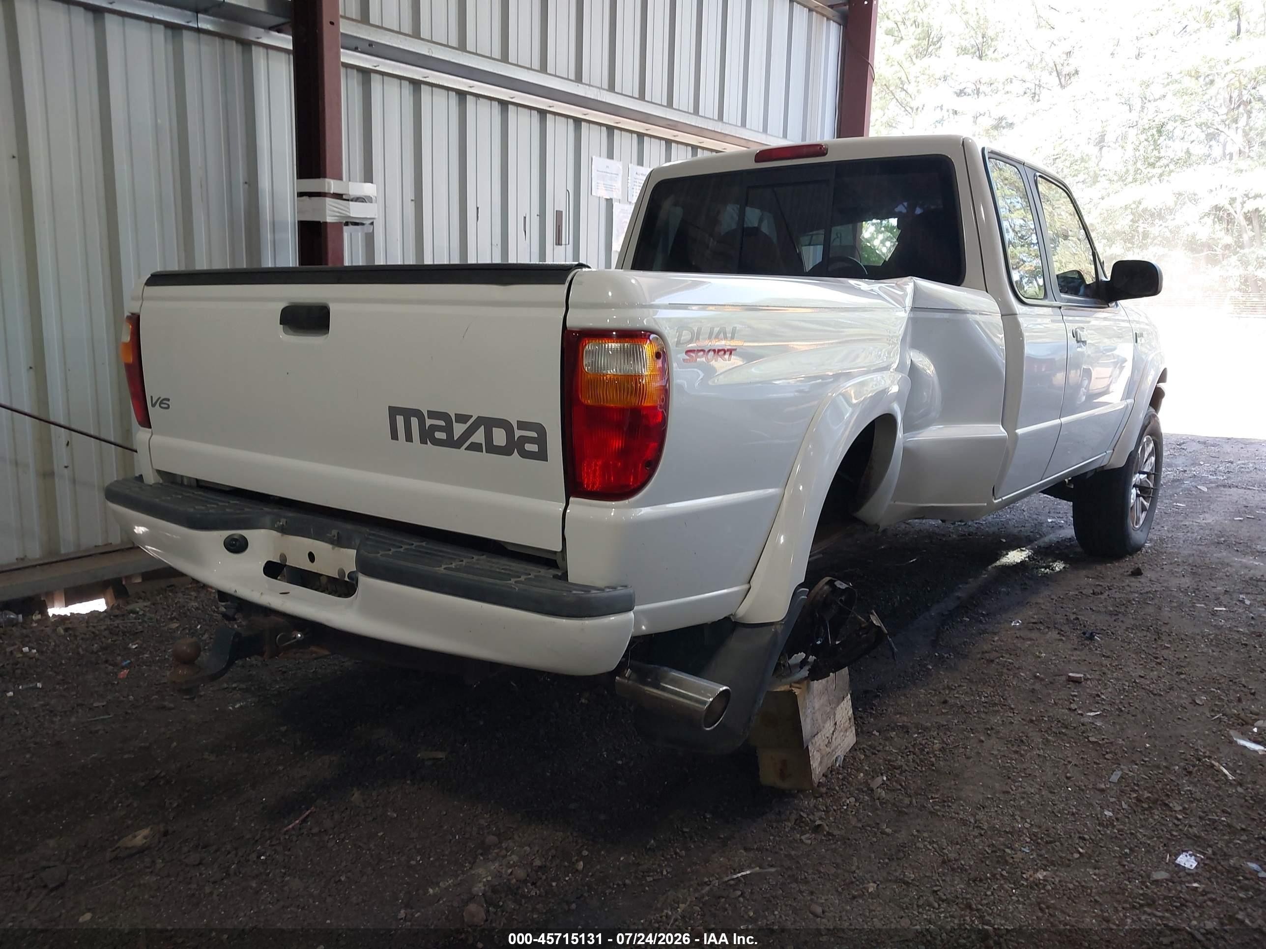 2003 Mazda B4000 Ds White vin: 4F4YR46E73TM02191