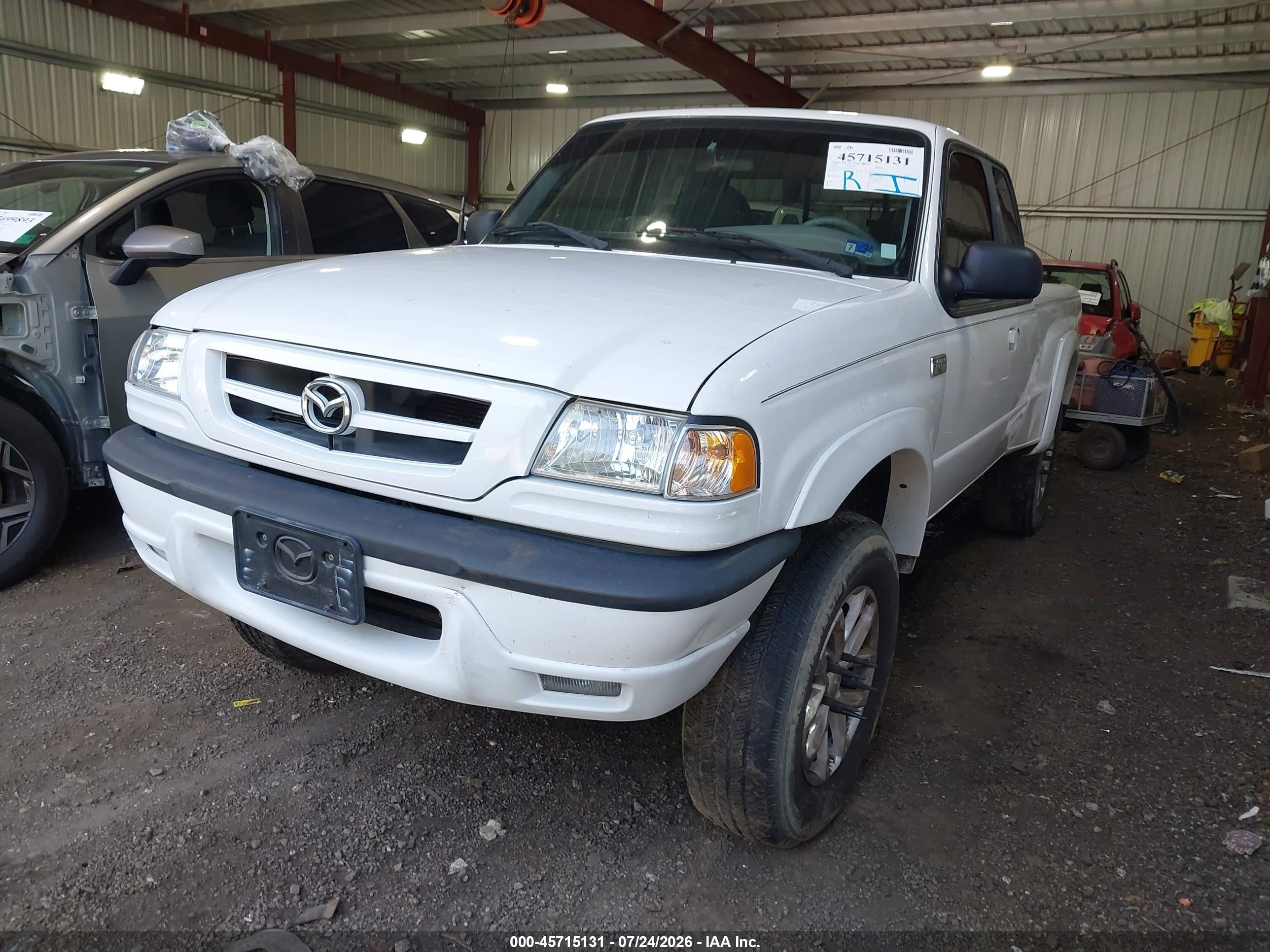 2003 Mazda B4000 Ds White vin: 4F4YR46E73TM02191