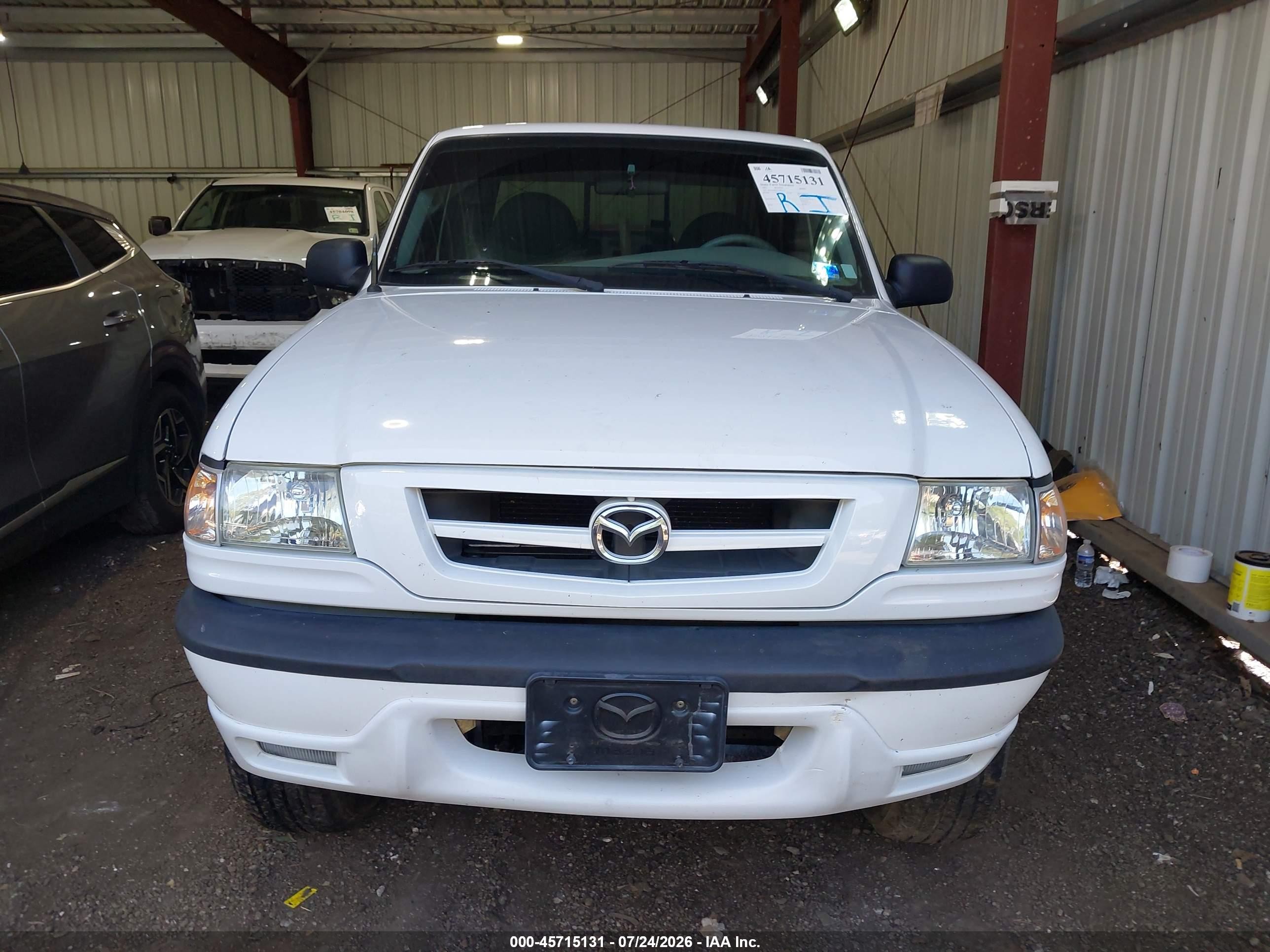 2003 Mazda B4000 Ds White vin: 4F4YR46E73TM02191