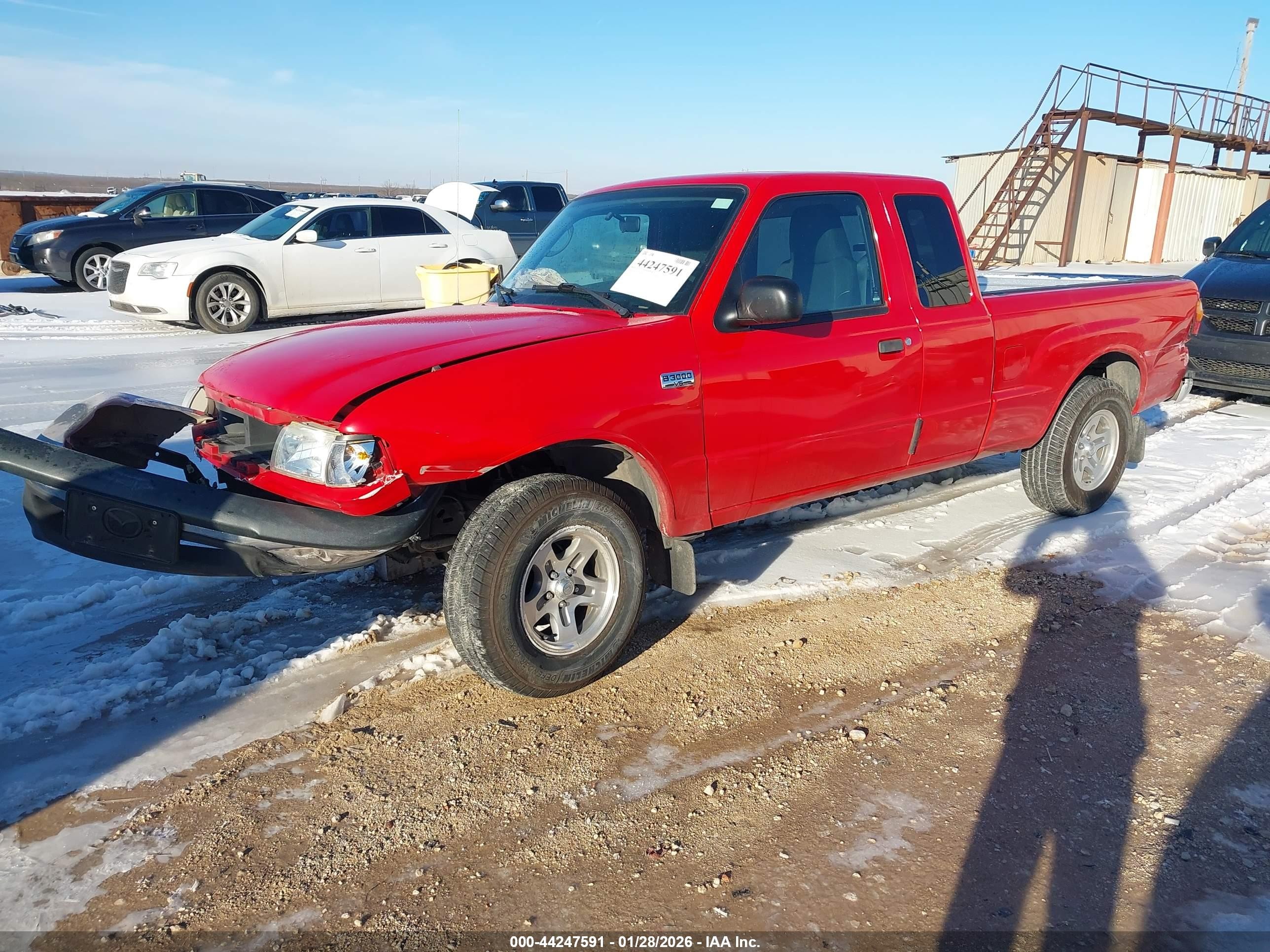 2004 Mazda B3000 Se Red vin: 4F4YR46U34TM11673