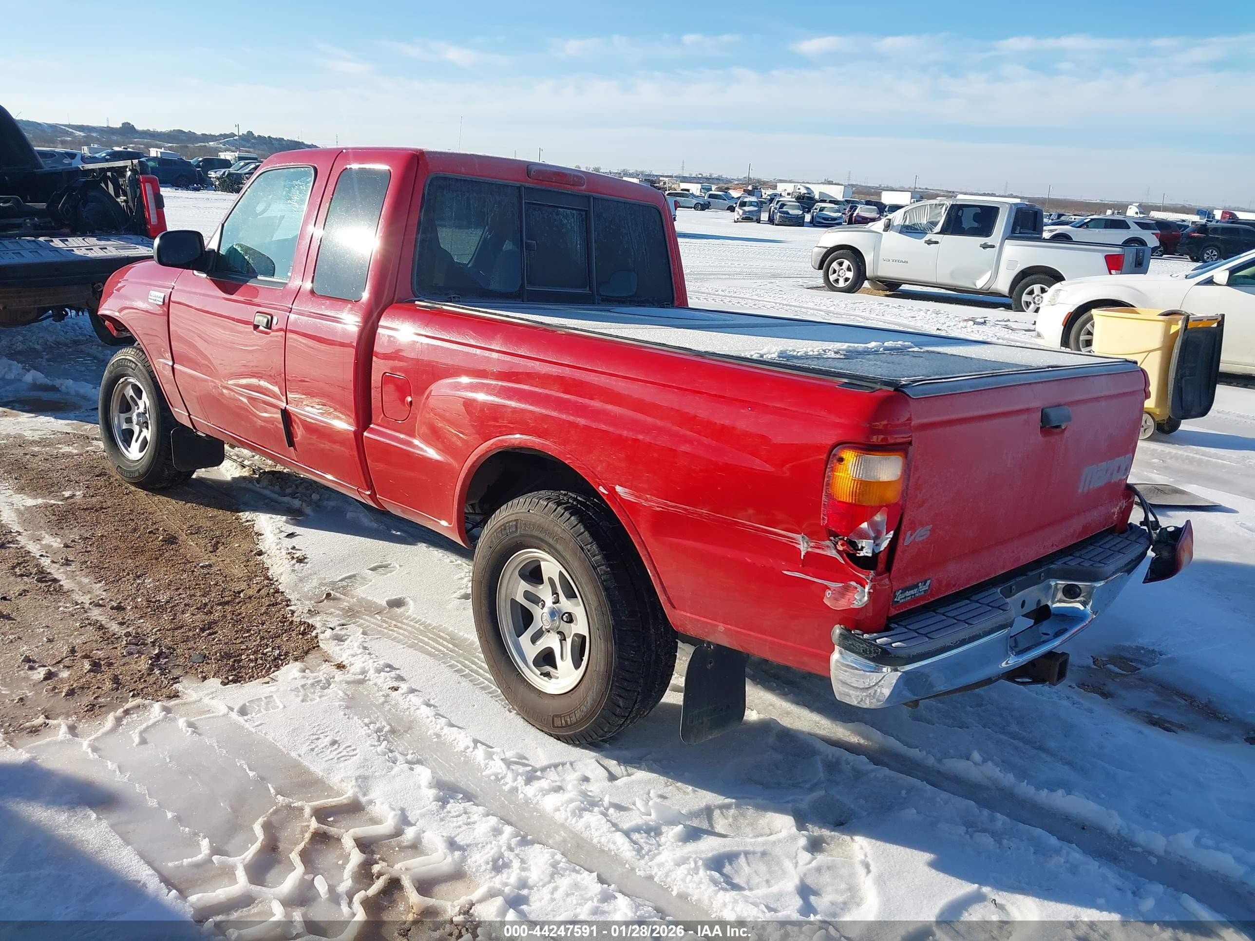 2004 Mazda B3000 Se Red vin: 4F4YR46U34TM11673