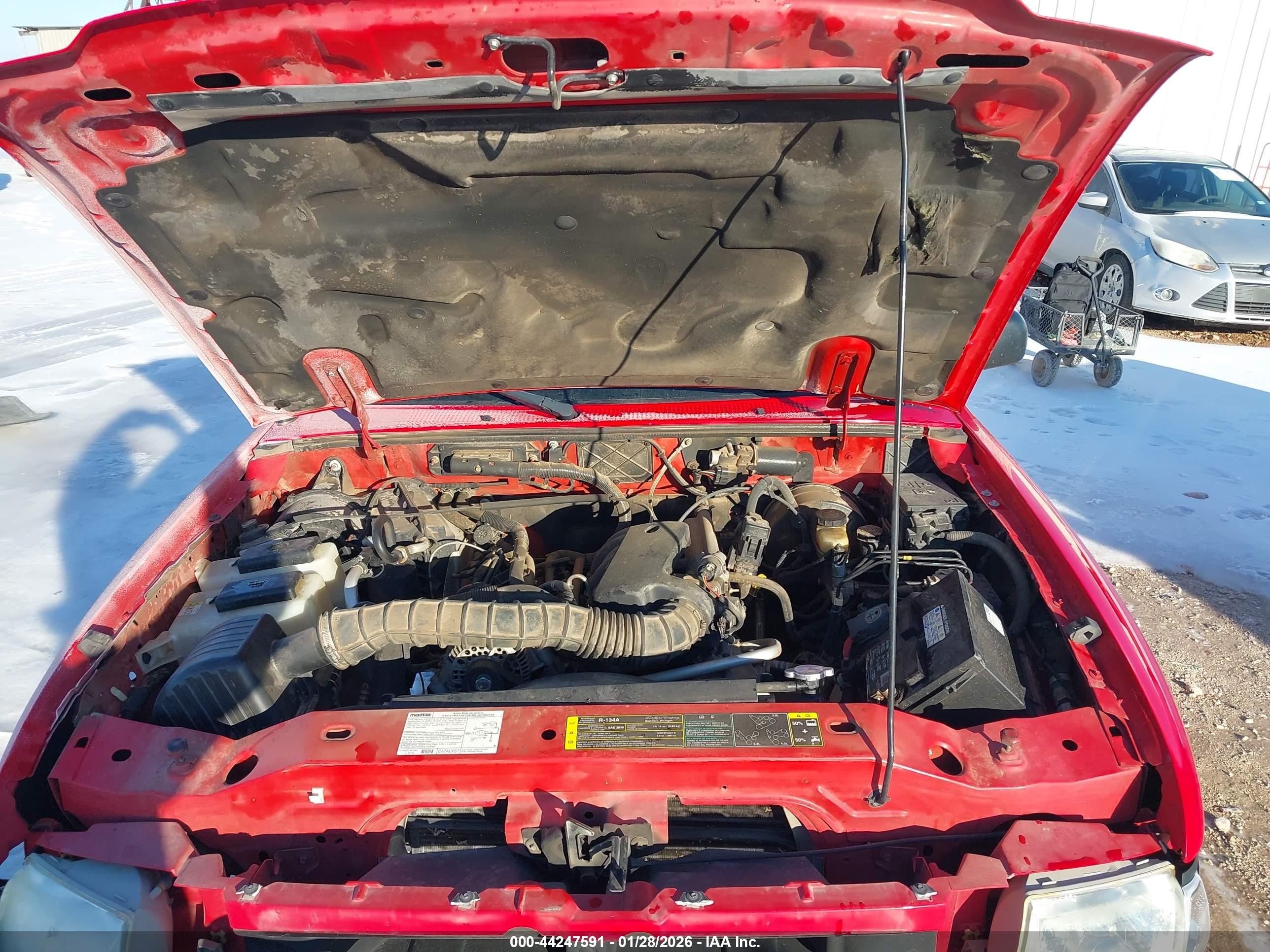 2004 Mazda B3000 Se Red vin: 4F4YR46U34TM11673