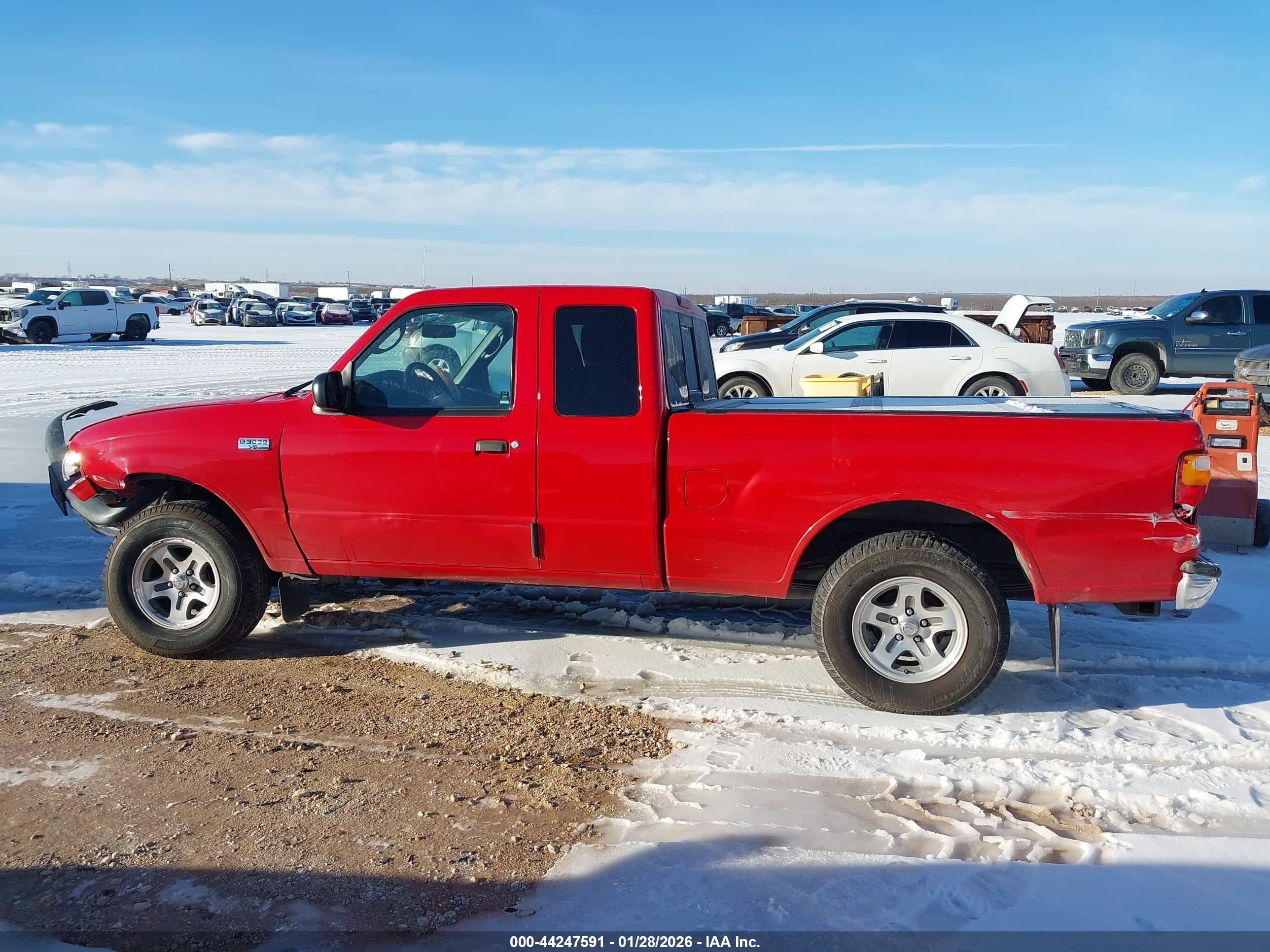 2004 Mazda B3000 Se Red vin: 4F4YR46U34TM11673