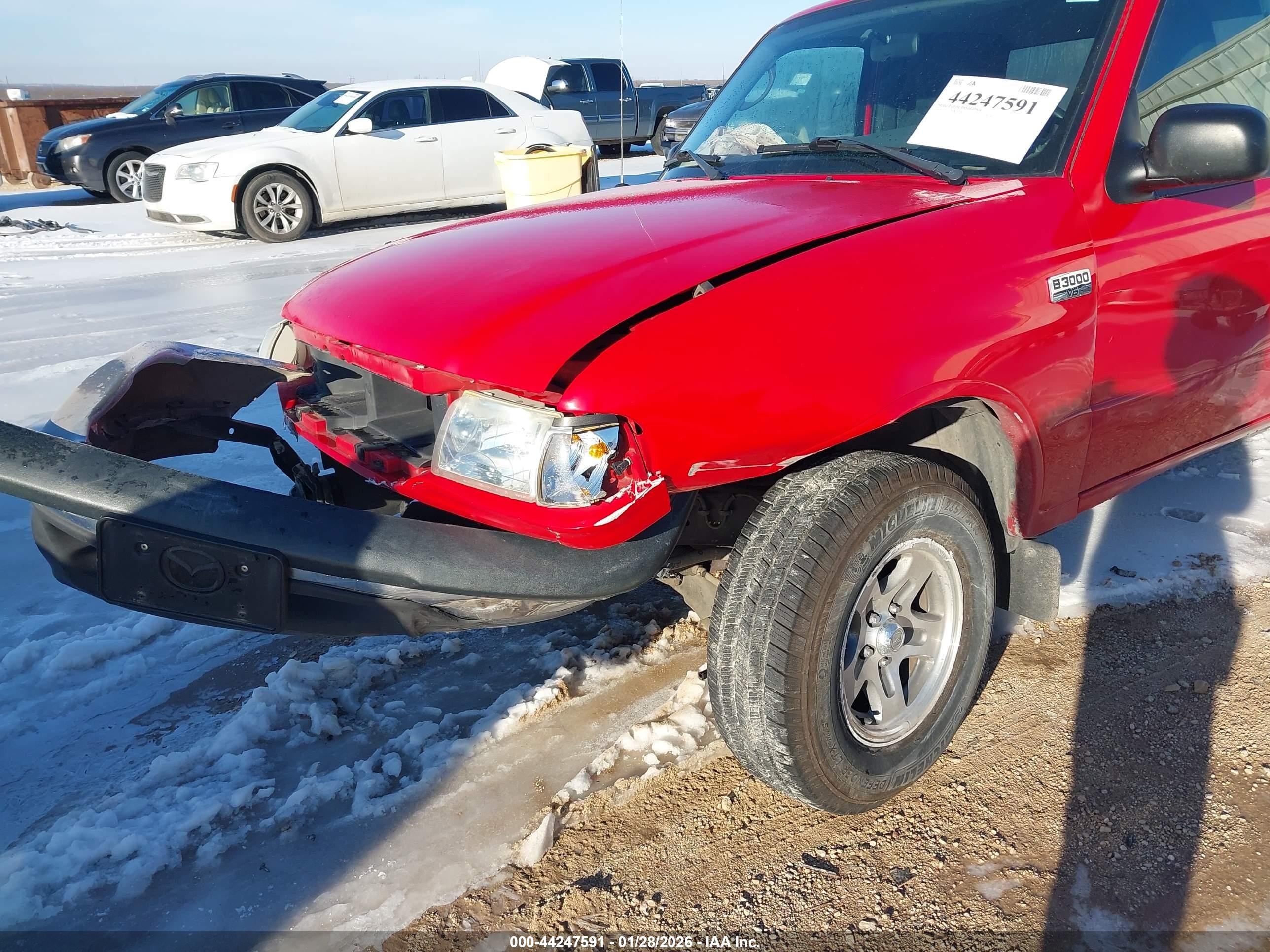 2004 Mazda B3000 Se Red vin: 4F4YR46U34TM11673