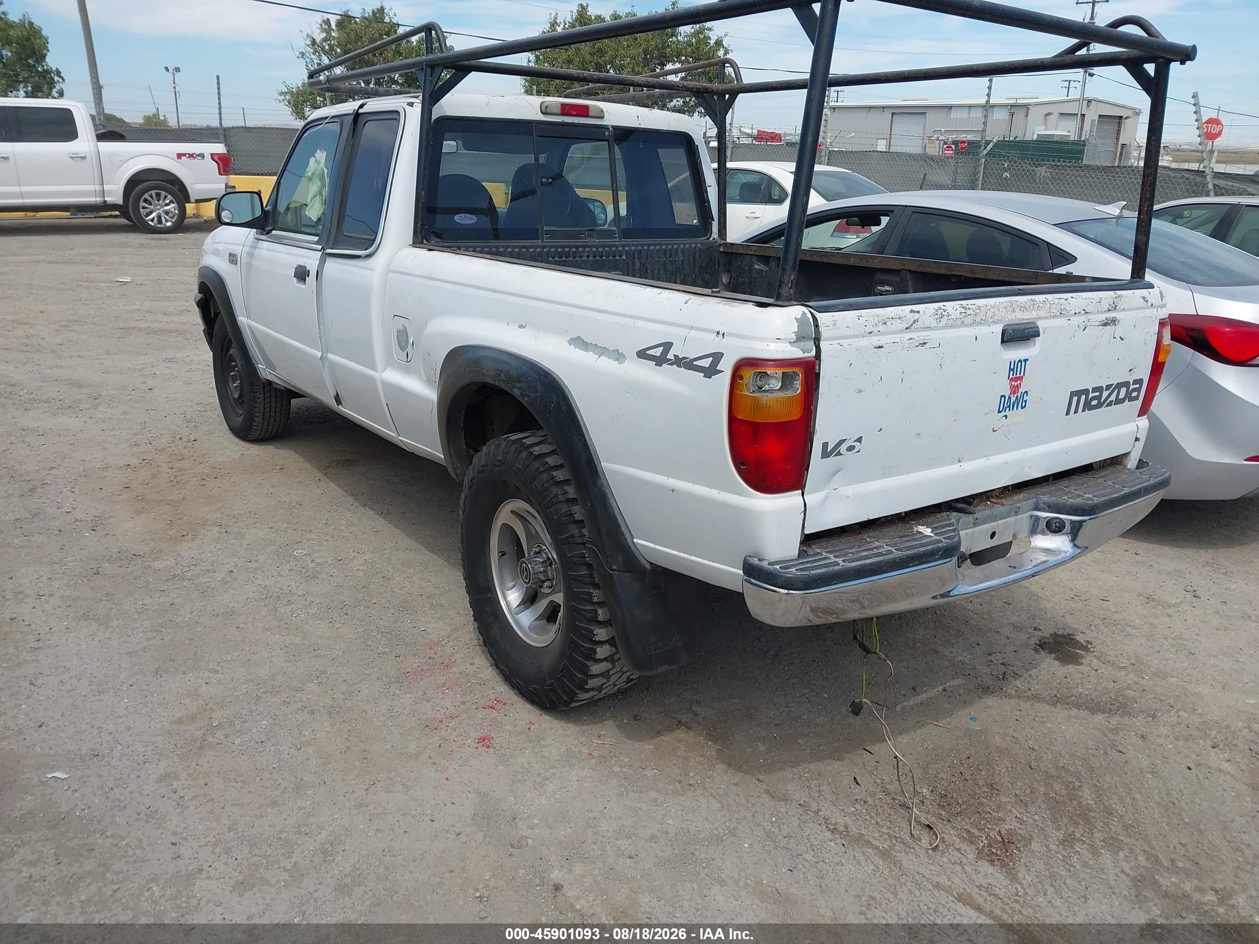 2001 Mazda B3000 Se White vin: 4F4ZR17U71TM28859