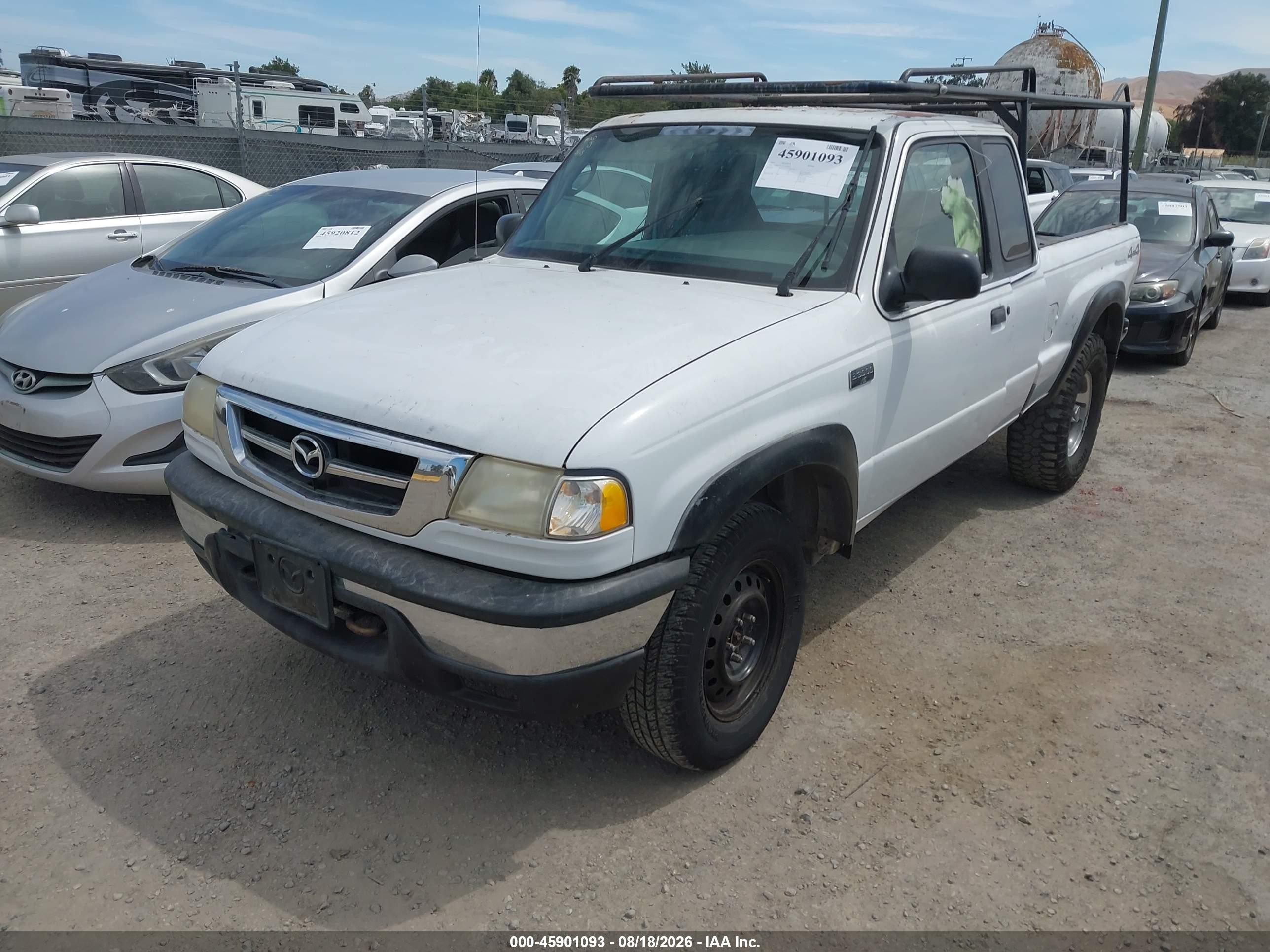 2001 Mazda B3000 Se White vin: 4F4ZR17U71TM28859
