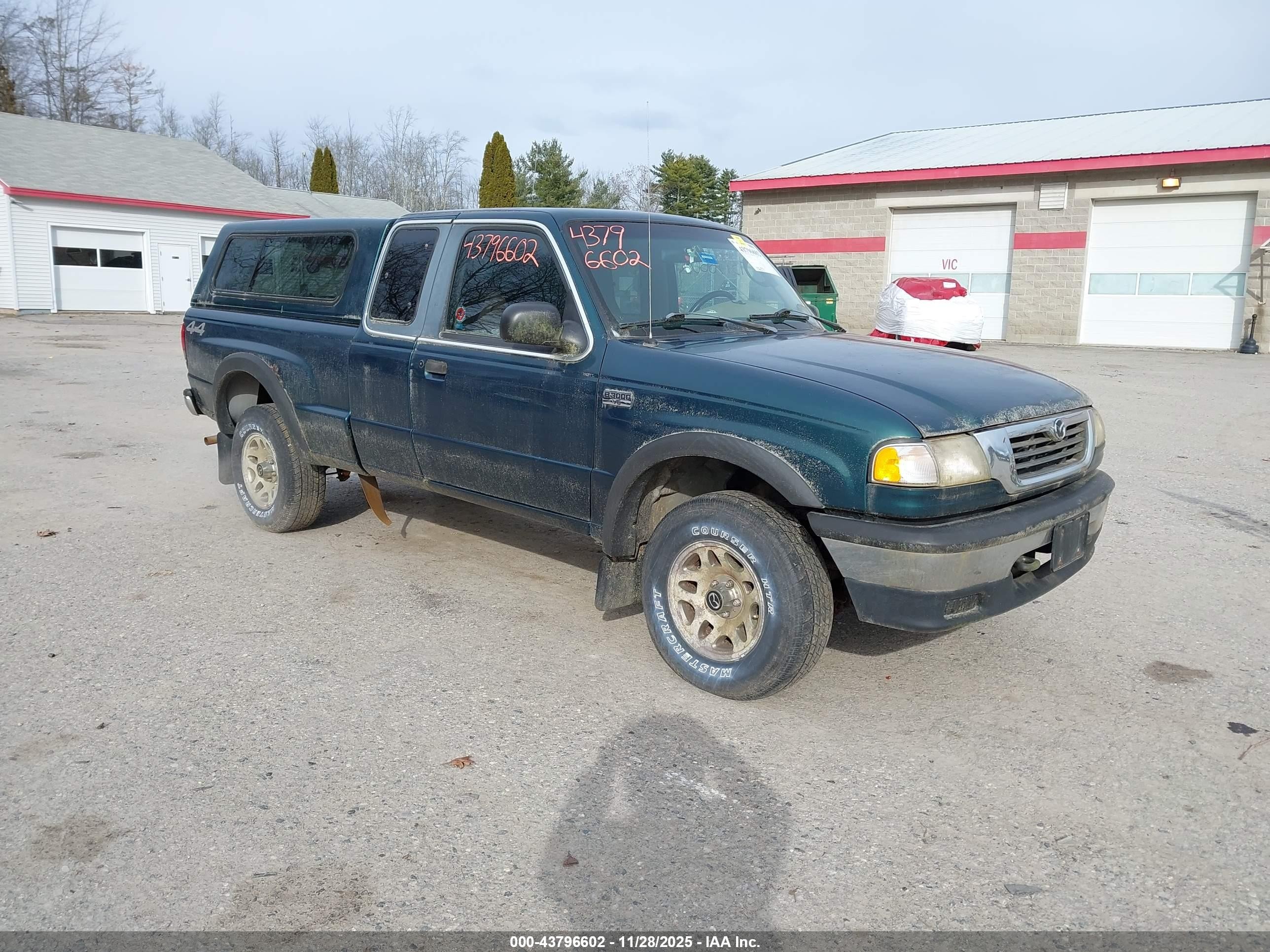 1998 Mazda B3000 Se Green vin: 4F4ZR17U8WTM42082