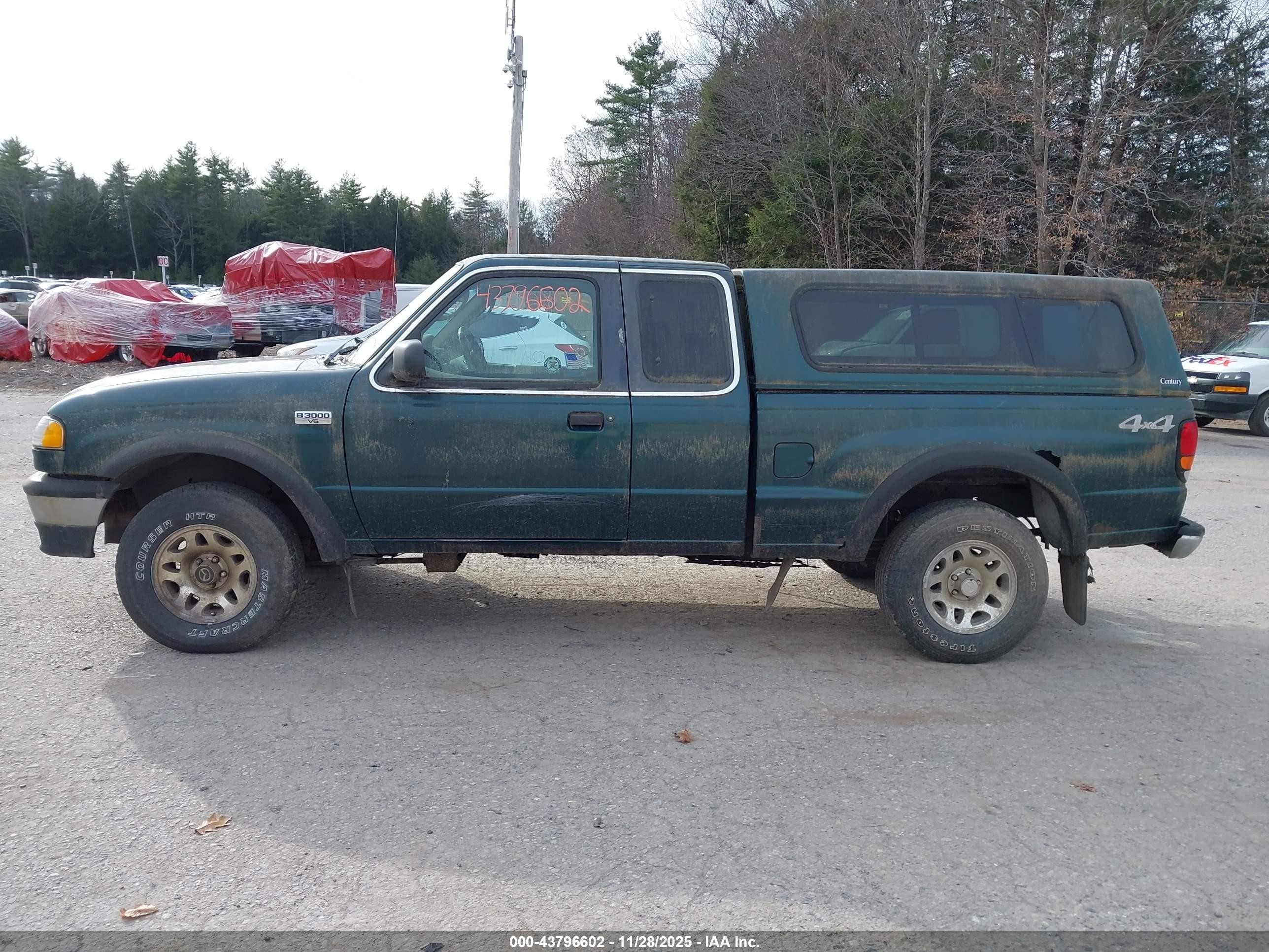 1998 Mazda B3000 Se Green vin: 4F4ZR17U8WTM42082