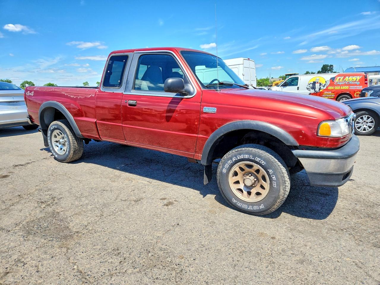 1999 Mazda B3000 Cab Plus Red vin: 4F4ZR17V1XTM13713