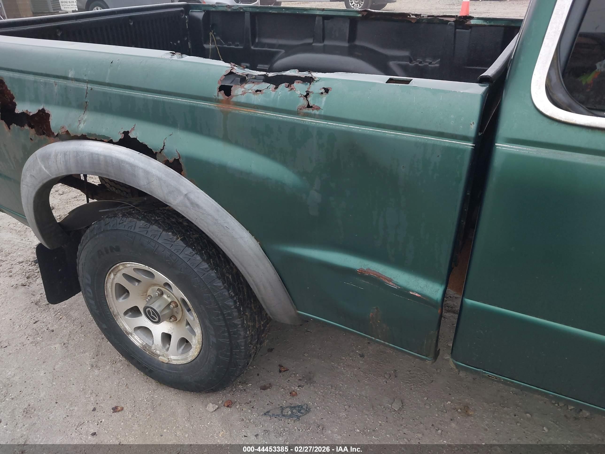 1999 Mazda B3000 Se Green vin: 4F4ZR17V3XTM39391