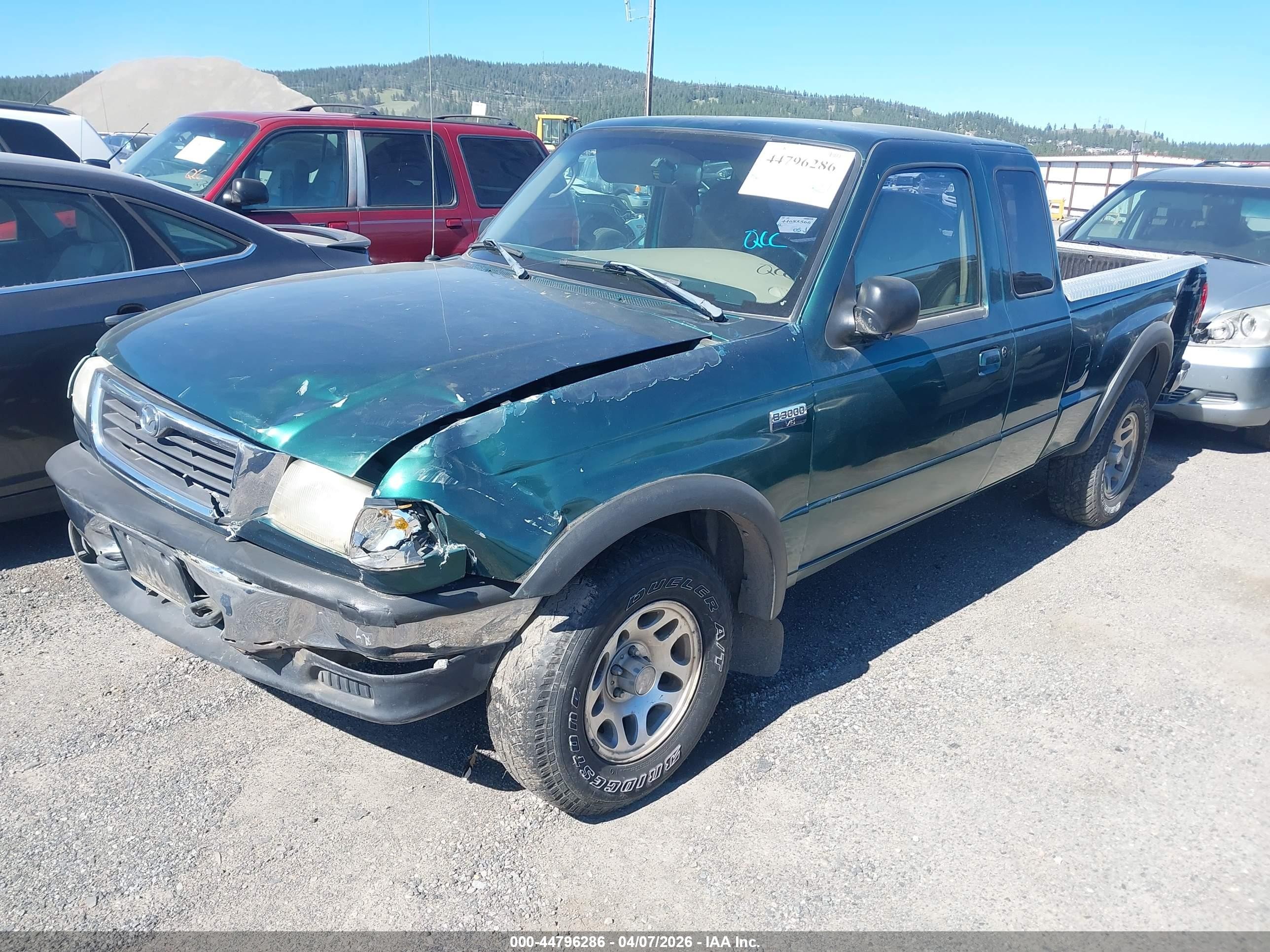 1999 Mazda B3000 Se Зеленый vin: 4F4ZR17V7XTM04613
