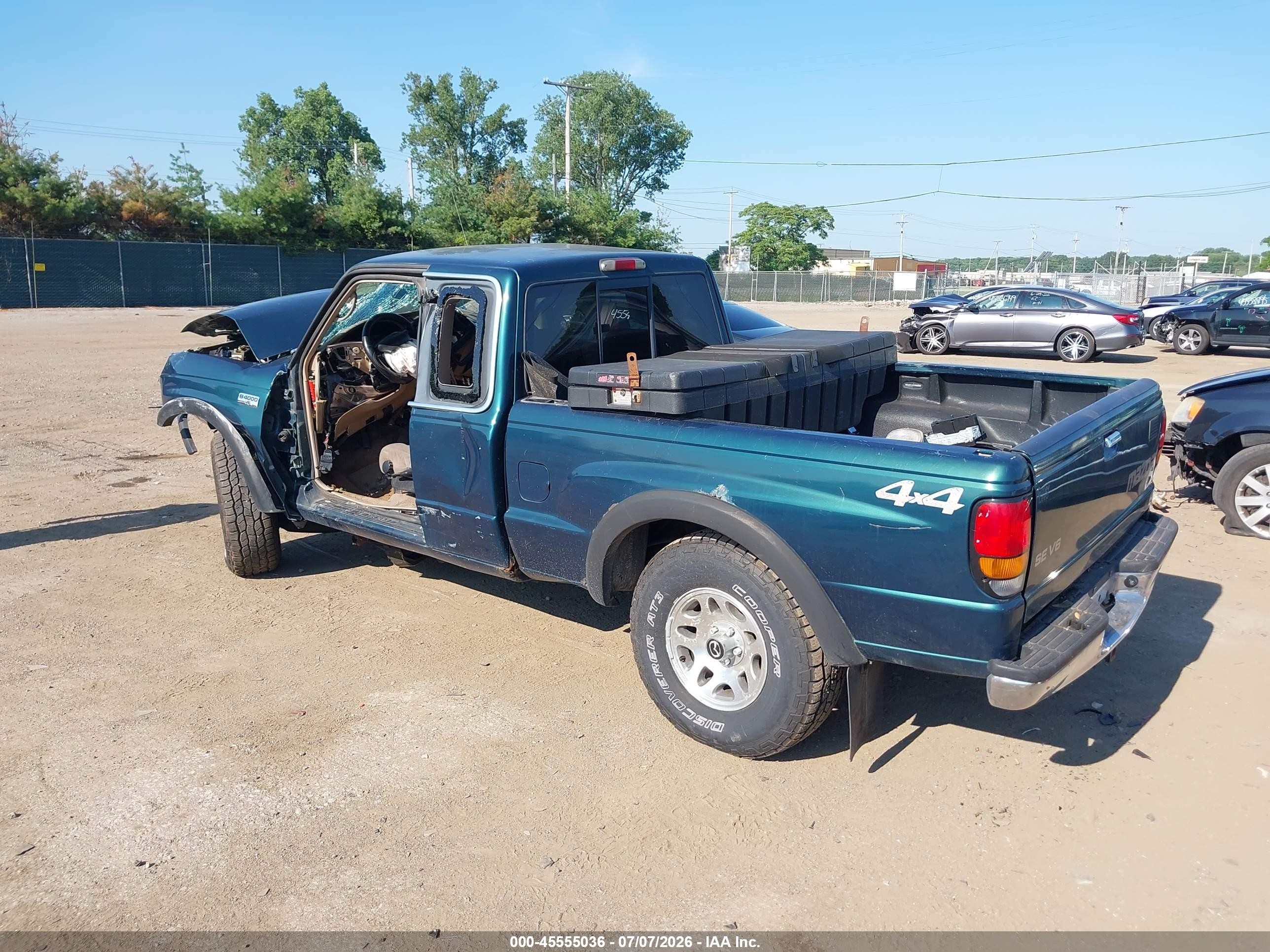 1998 Mazda B4000 Se Зеленый vin: 4F4ZR17X3WTM41240