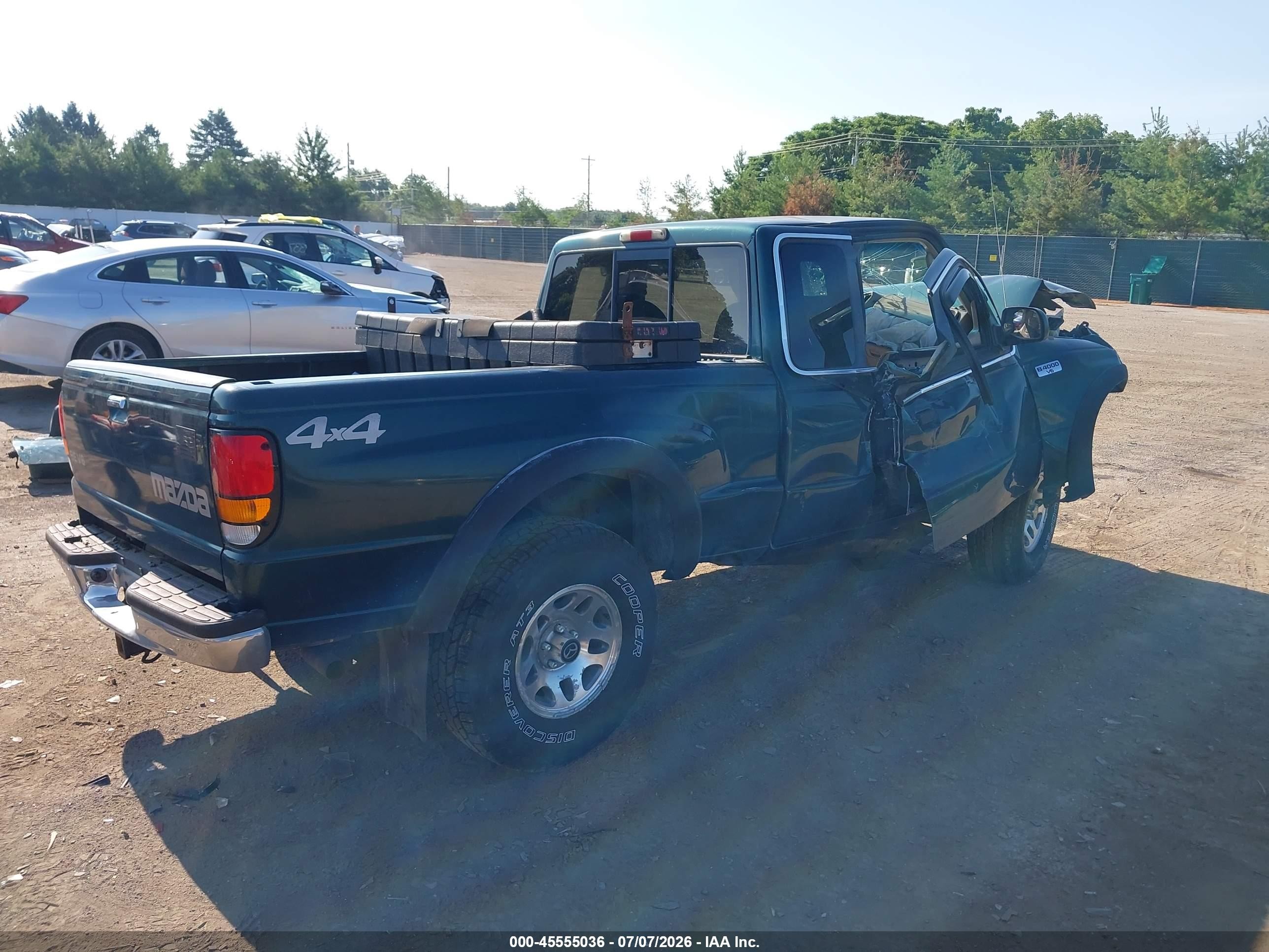 1998 Mazda B4000 Se Зеленый vin: 4F4ZR17X3WTM41240