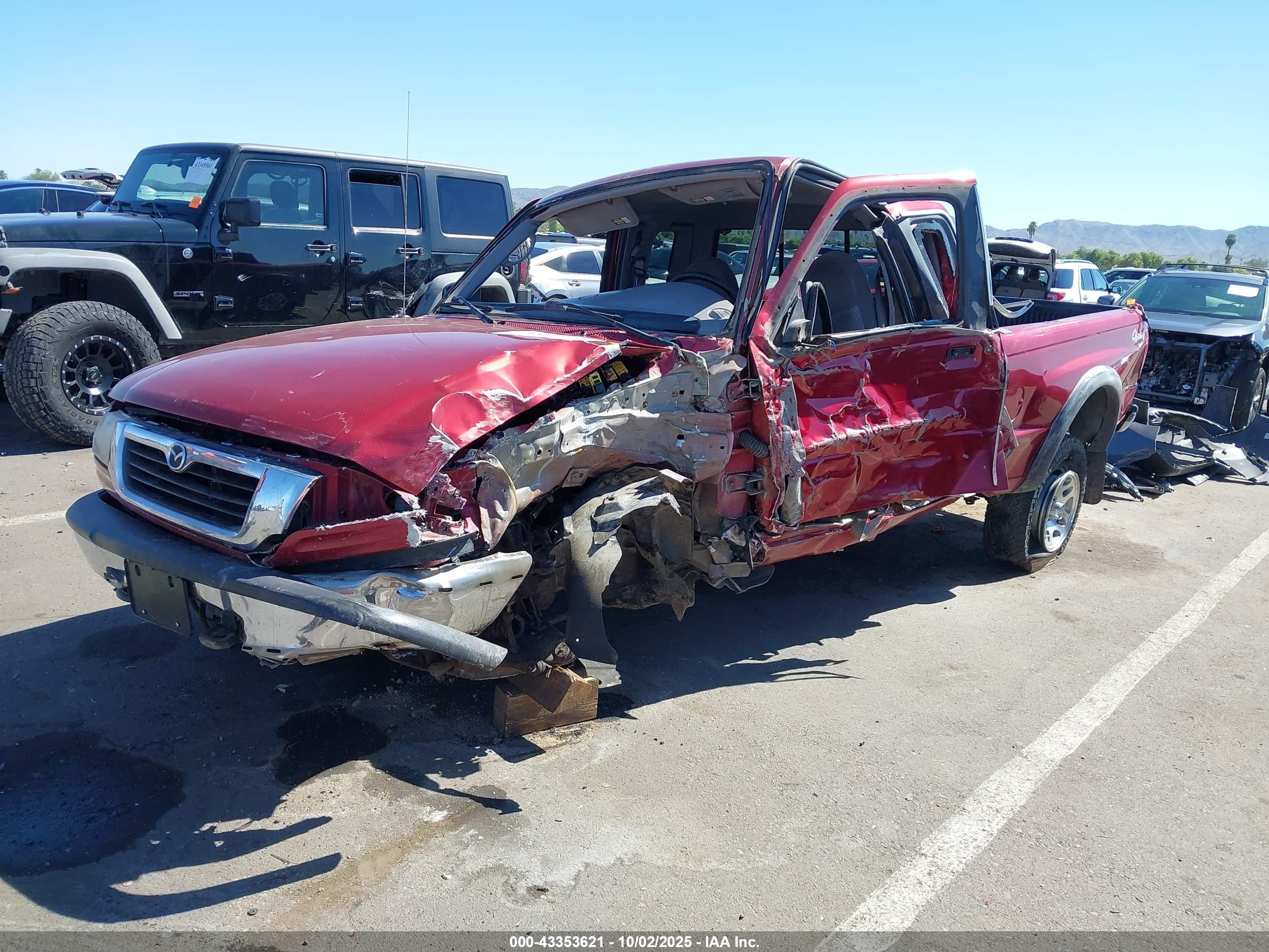 1999 Mazda B4000 Se/tl Red vin: 4F4ZR17X3XTM15559