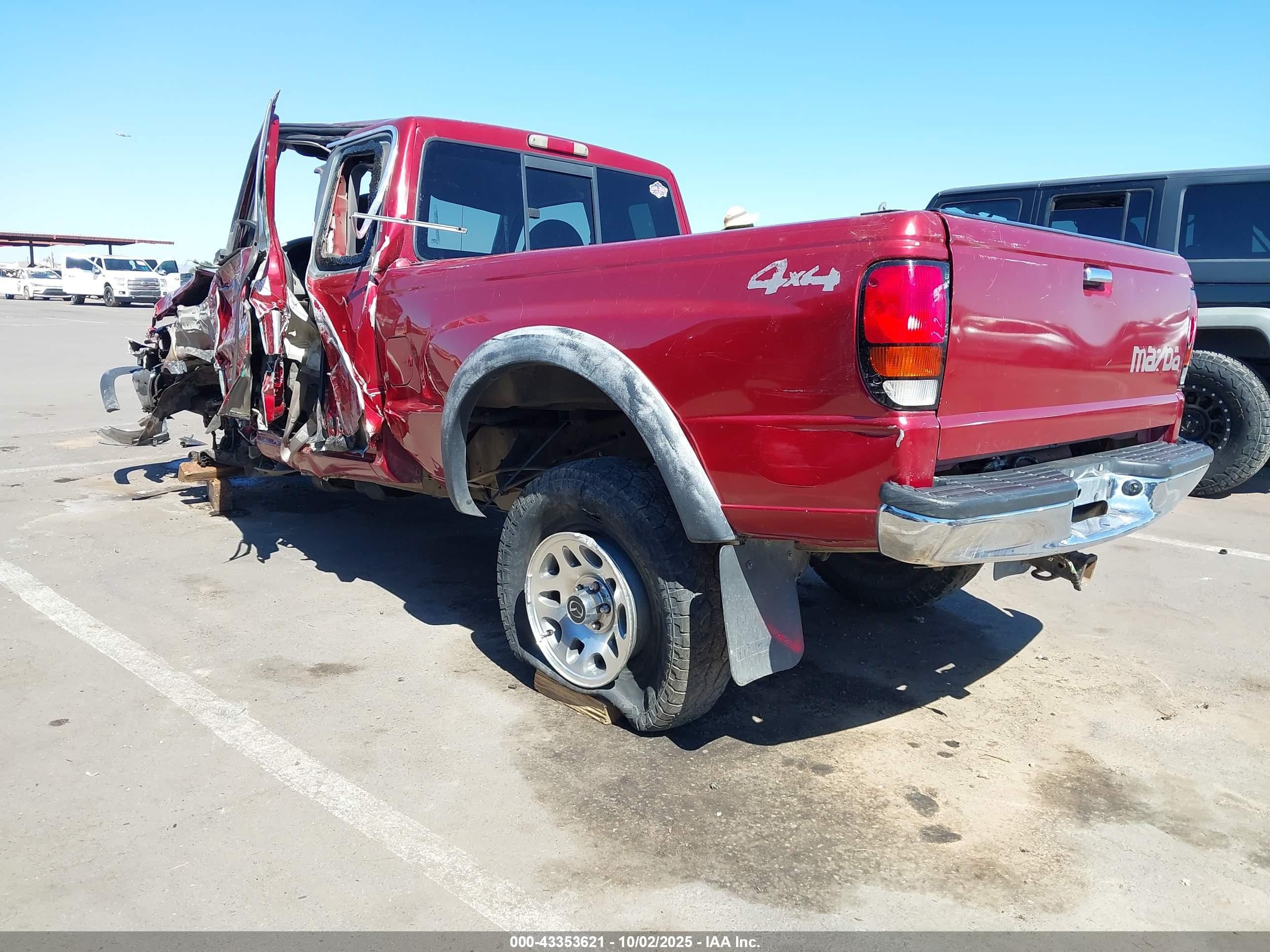 1999 Mazda B4000 Se/tl Red vin: 4F4ZR17X3XTM15559